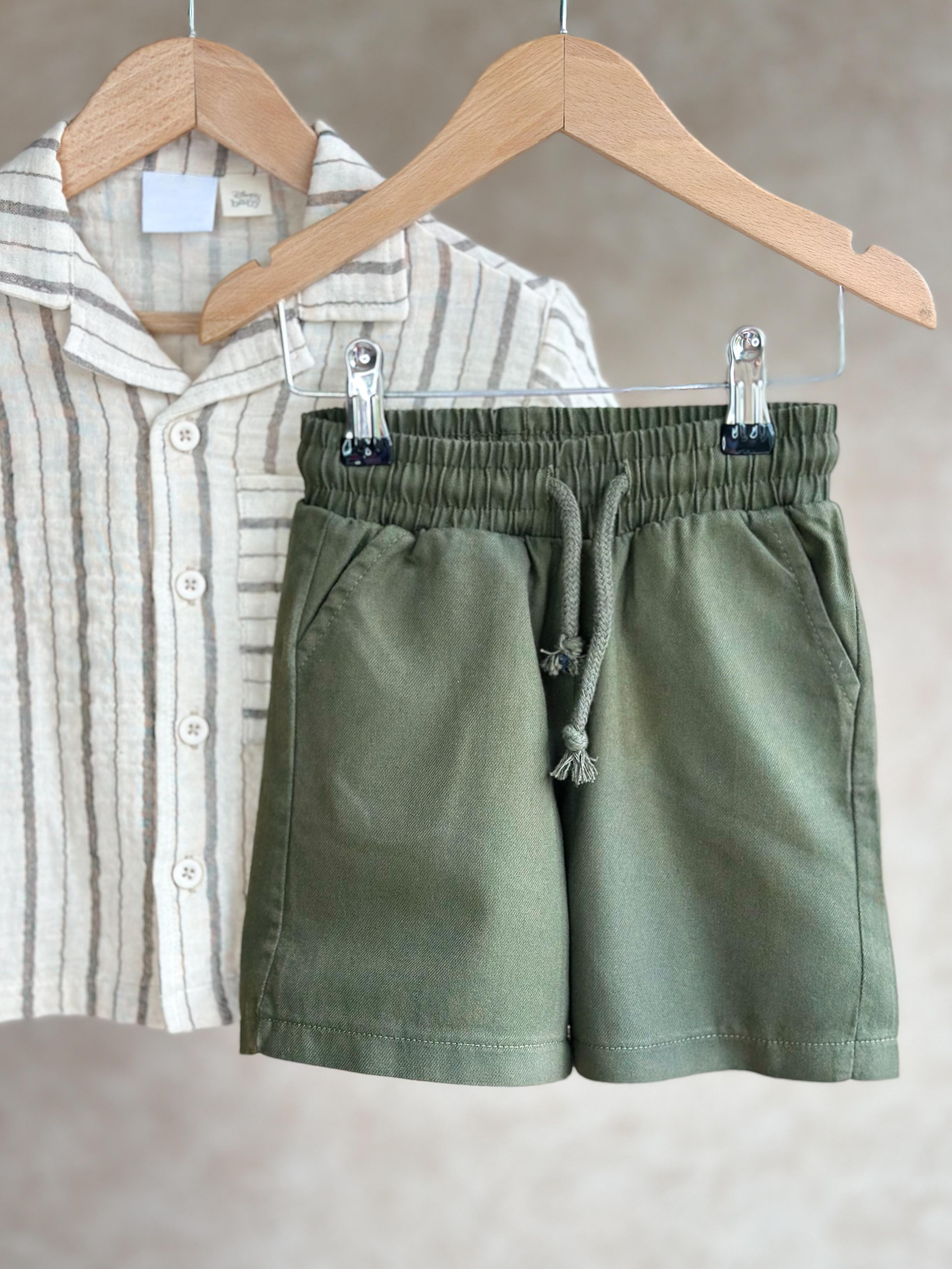 GREEN GENTLEMEN Gömlek ve Şort Takım