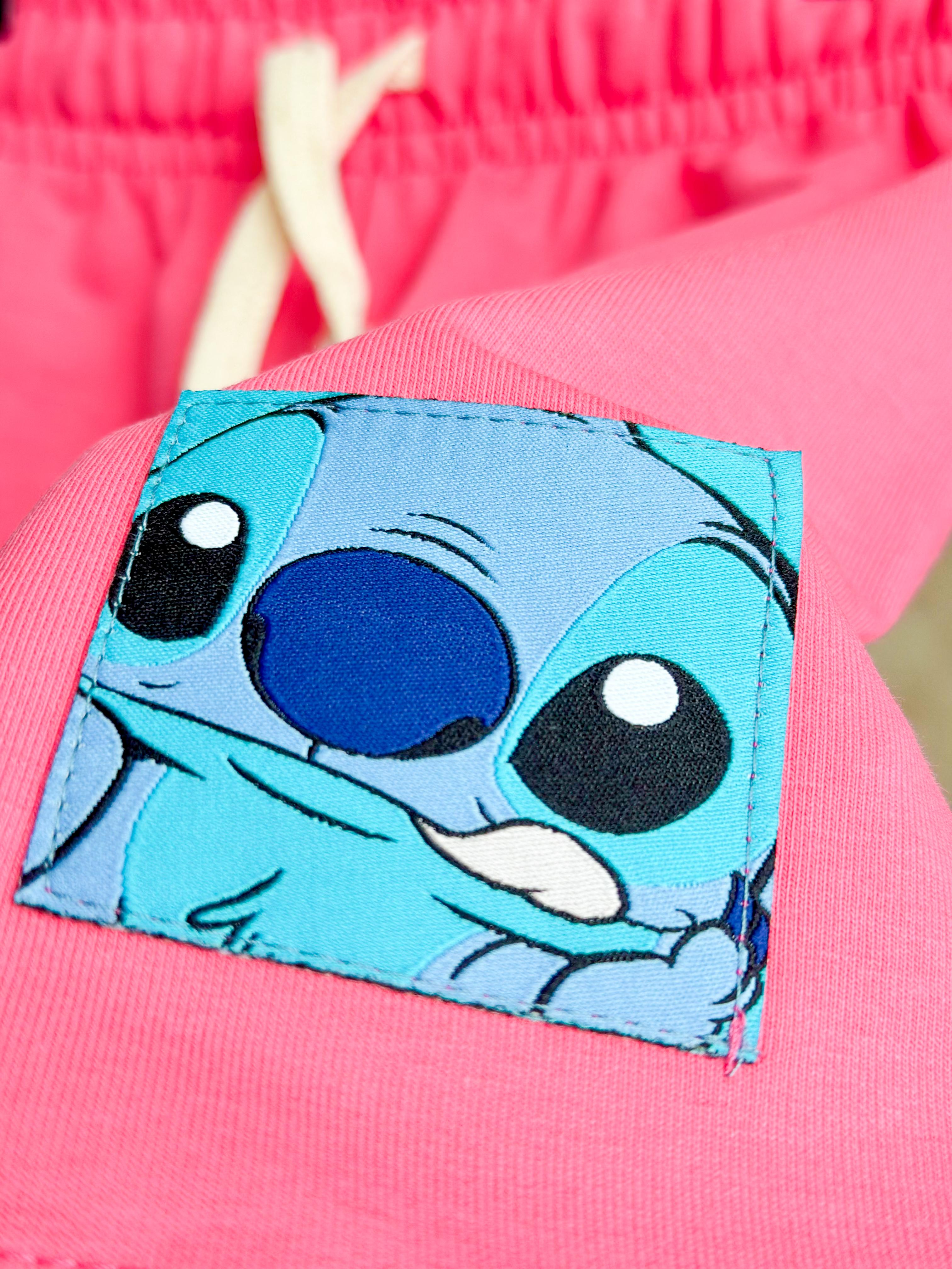 STITCH Kabartma Baskılı T-Shirt ve Şort Takım