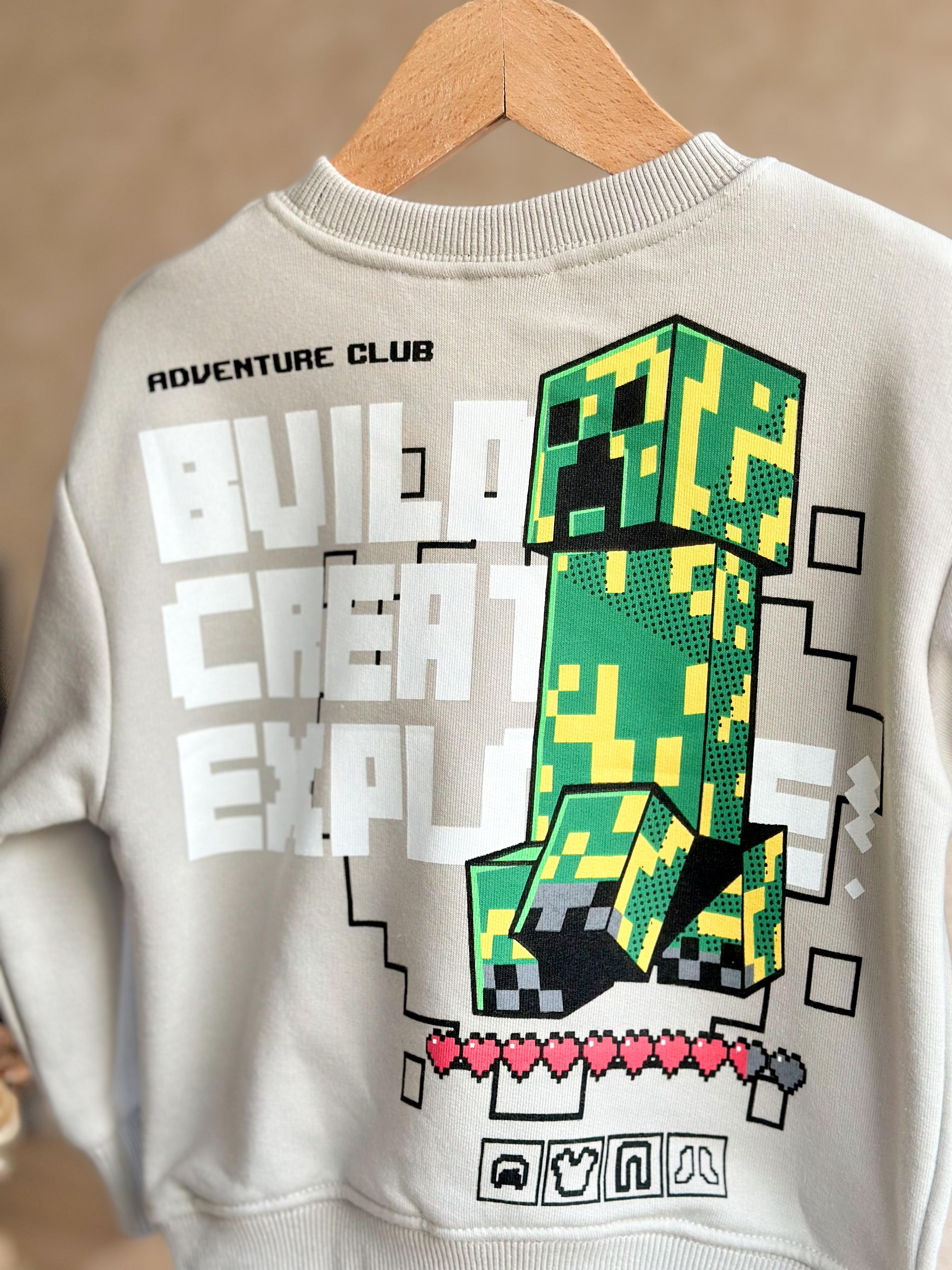 Minecraft Sweatshirt (Dar kalıptır)