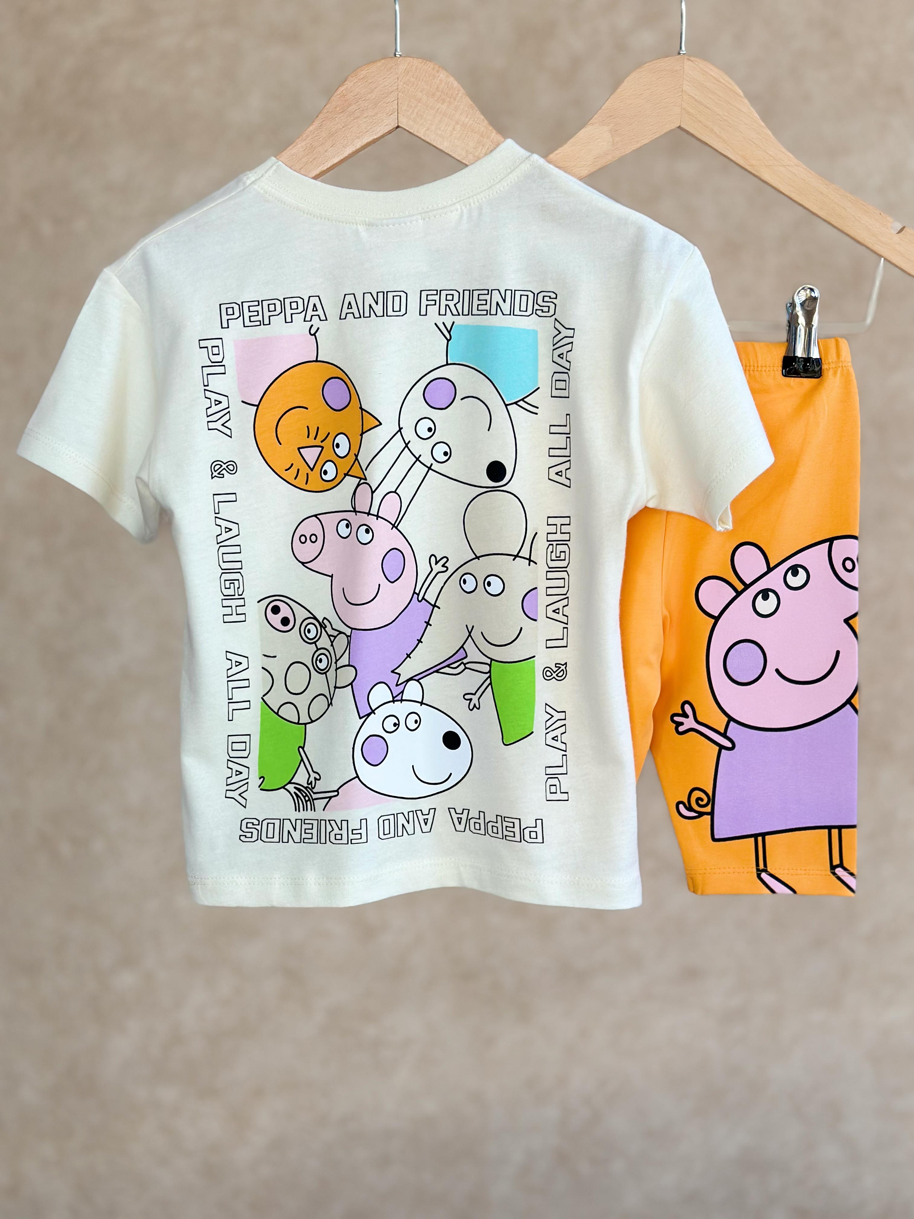 Peppa Biker Kız Çocuk Takım