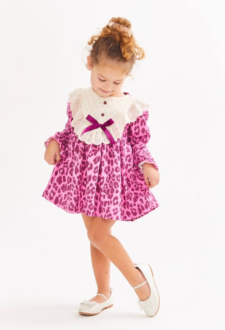 Pembe Leopar Elbise