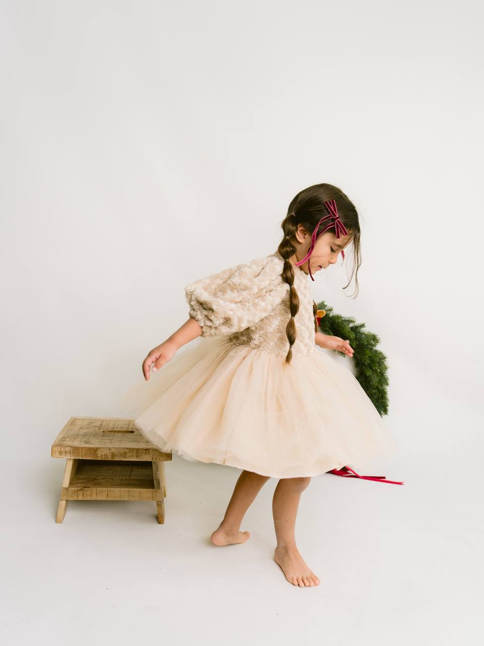 LUNA ROSE Peluş Detaylı Kız Çocuk Elbisesi