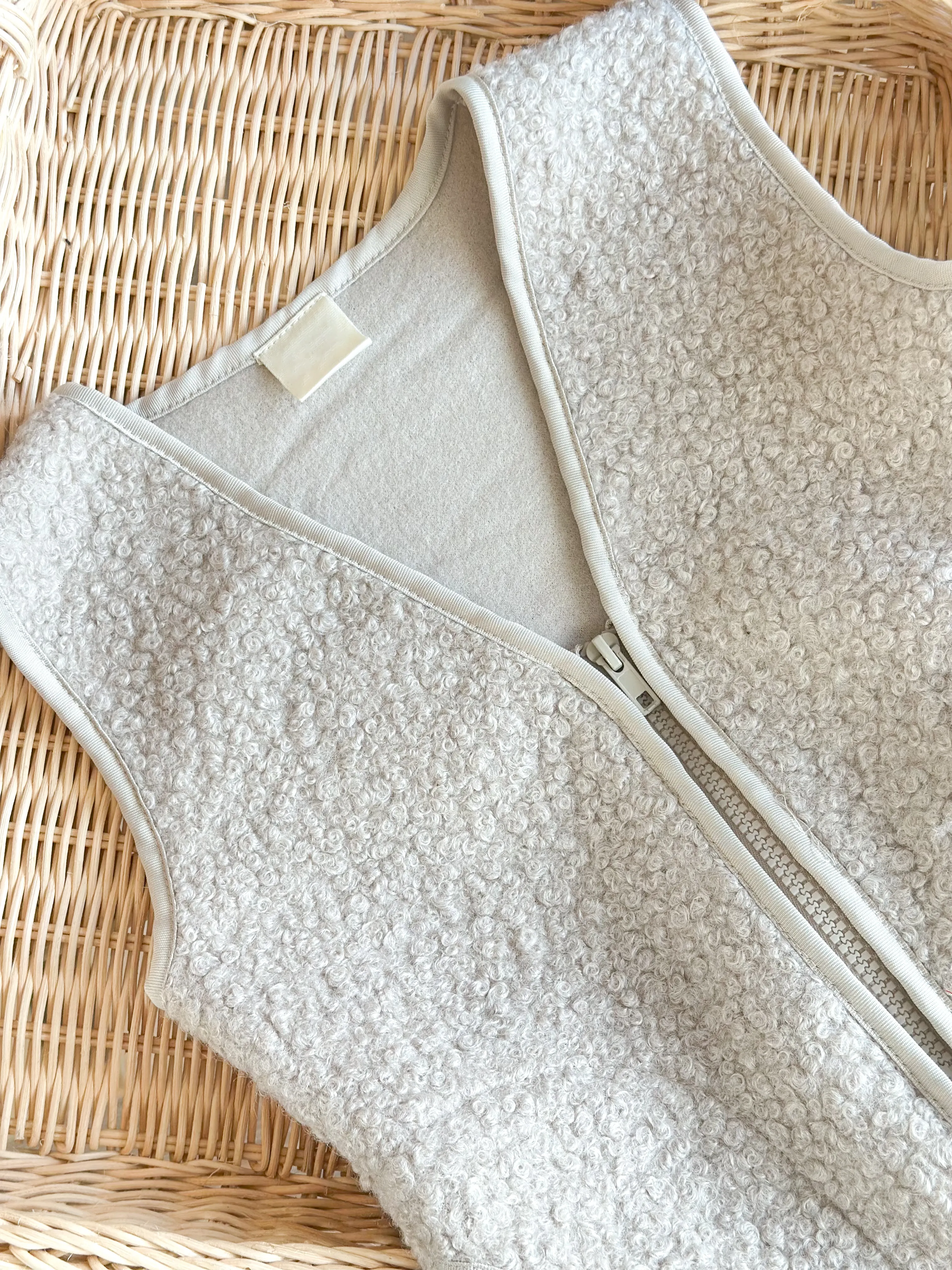 HOGGET Yumuşak Dokulu Yelek-Bej