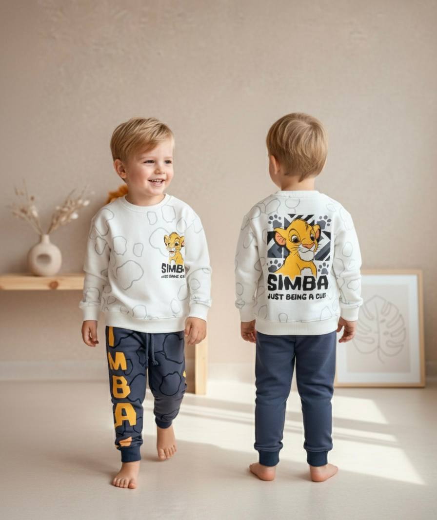 LION KING Baskılı Sweatshirt ve Eşofman Takım
