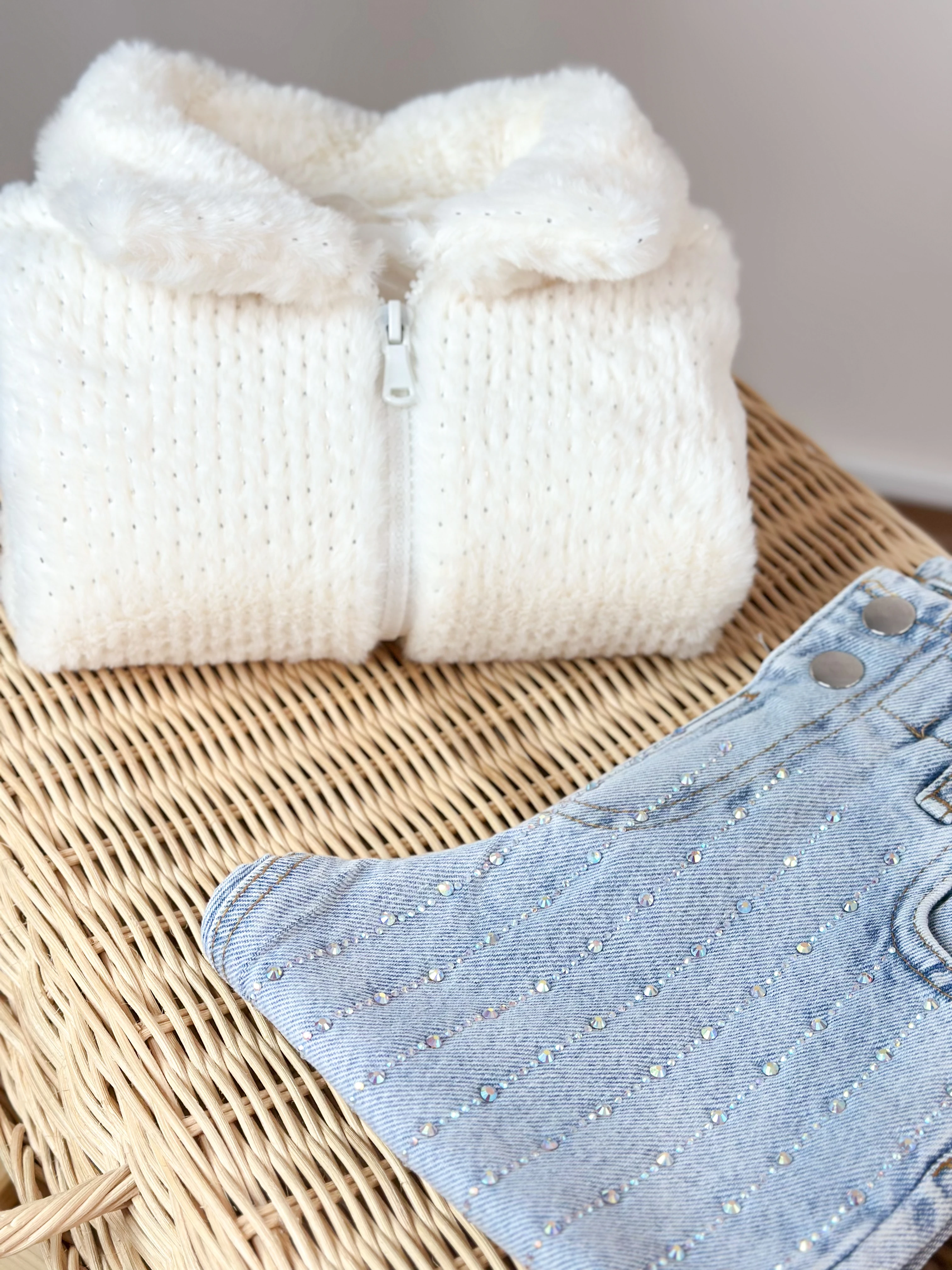 Sim Baskılı Peluş Ceket