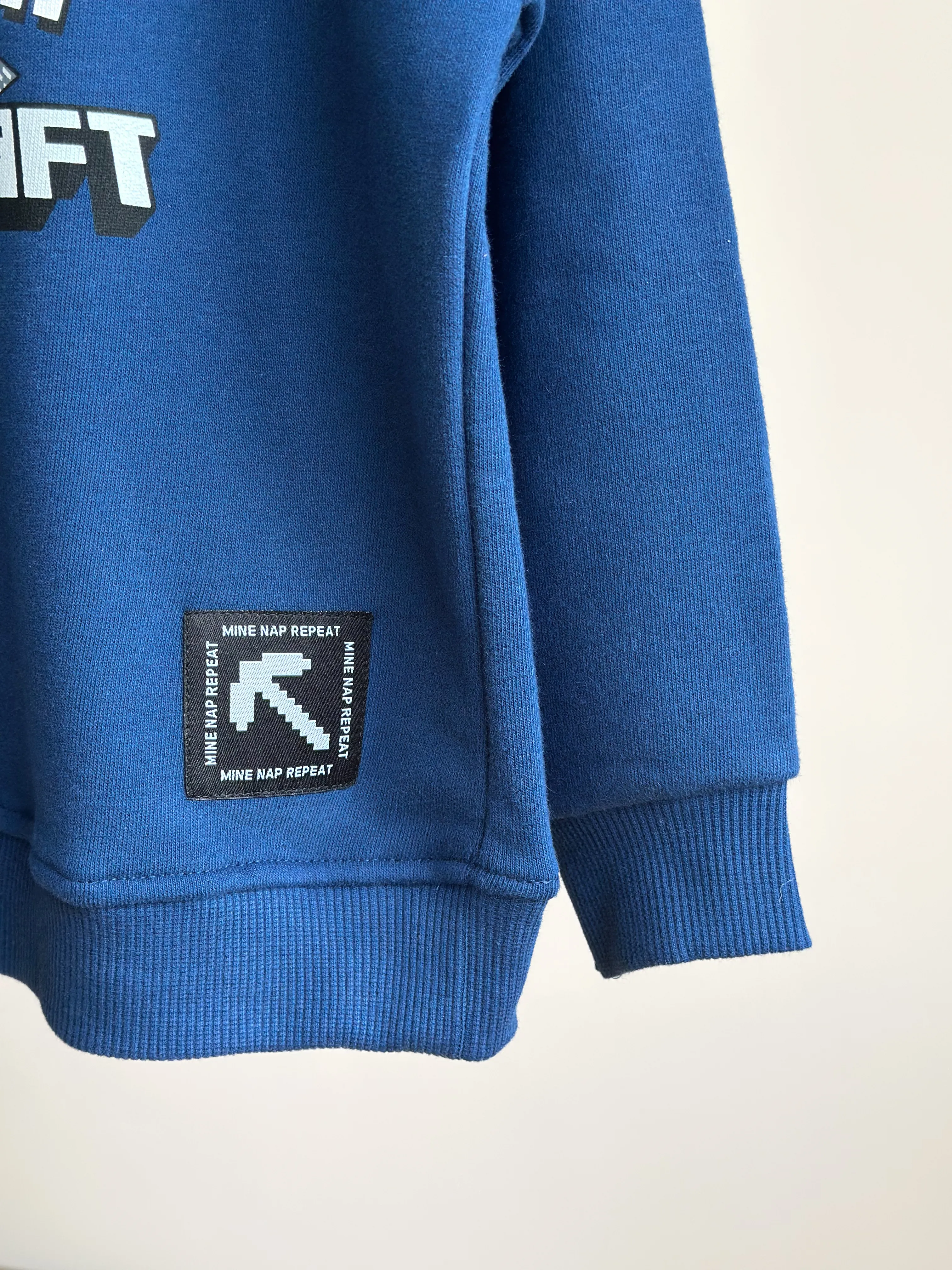 MINECRAFT Baskılı Sweatshirt (Büyük Yaş Grubu)