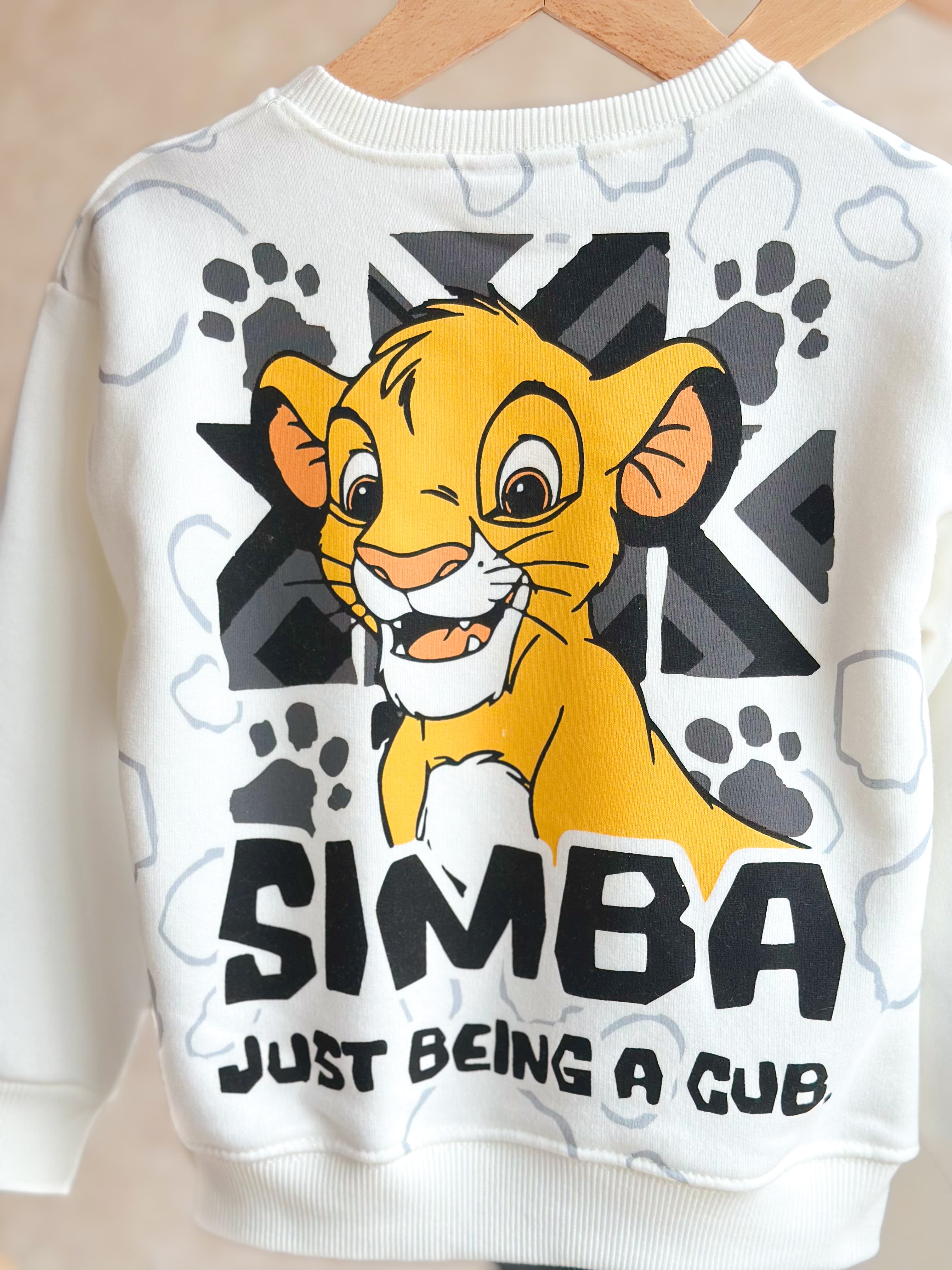 LION KING Baskılı Sweatshirt ve Eşofman Takım