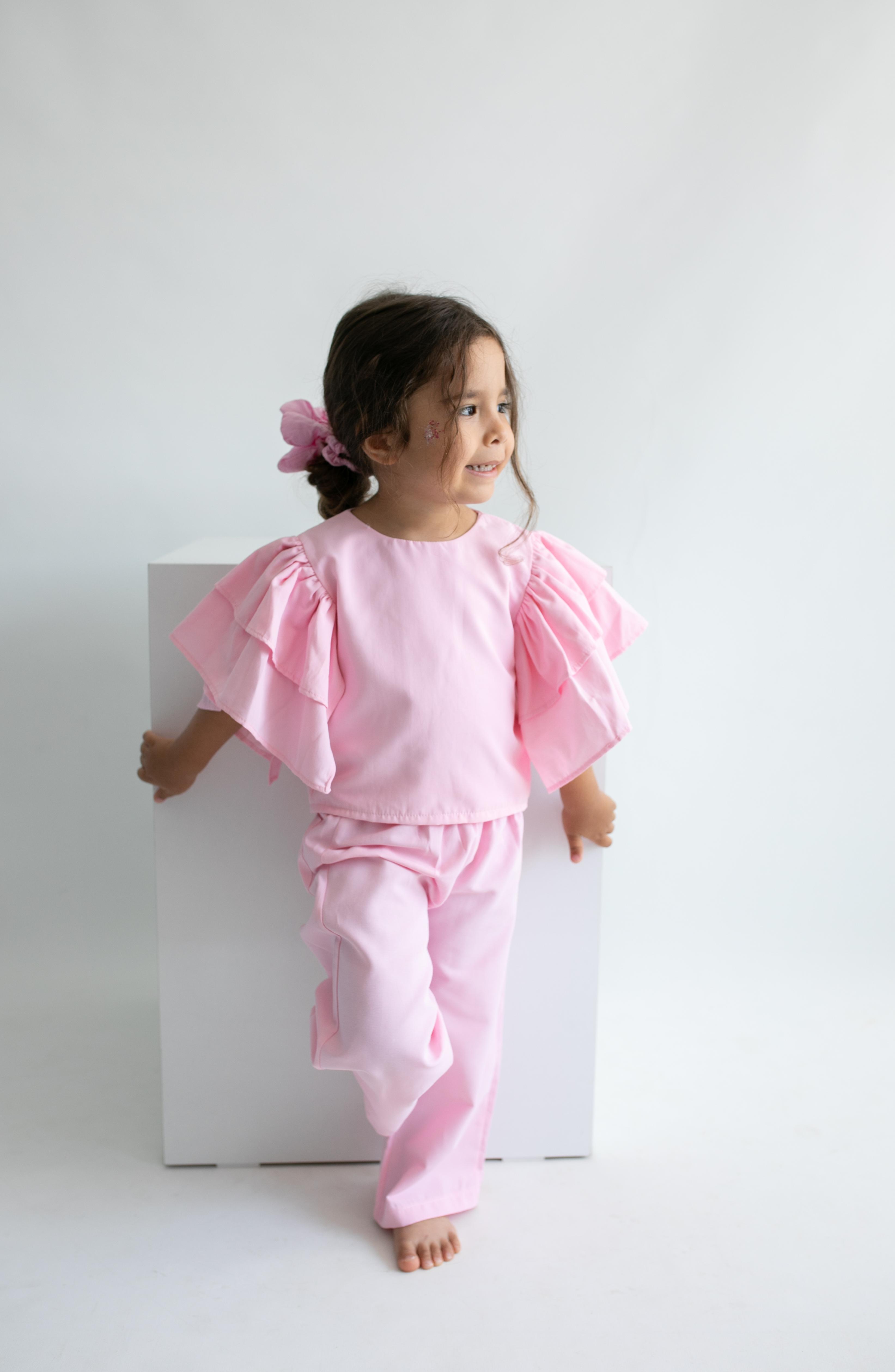 GÜLCE Kız Çocuk Takım-Pembe
