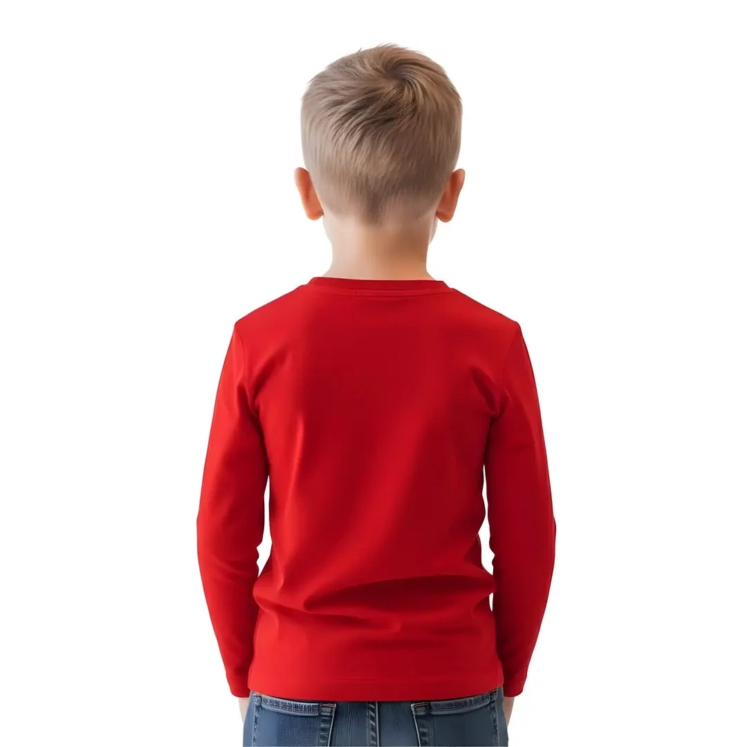 ATATÜRK Baskılı Uzun Kollu Tshirt - Unisex - Kırmızı