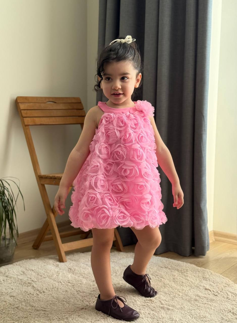 VERDA Balon Elbise - Pembe