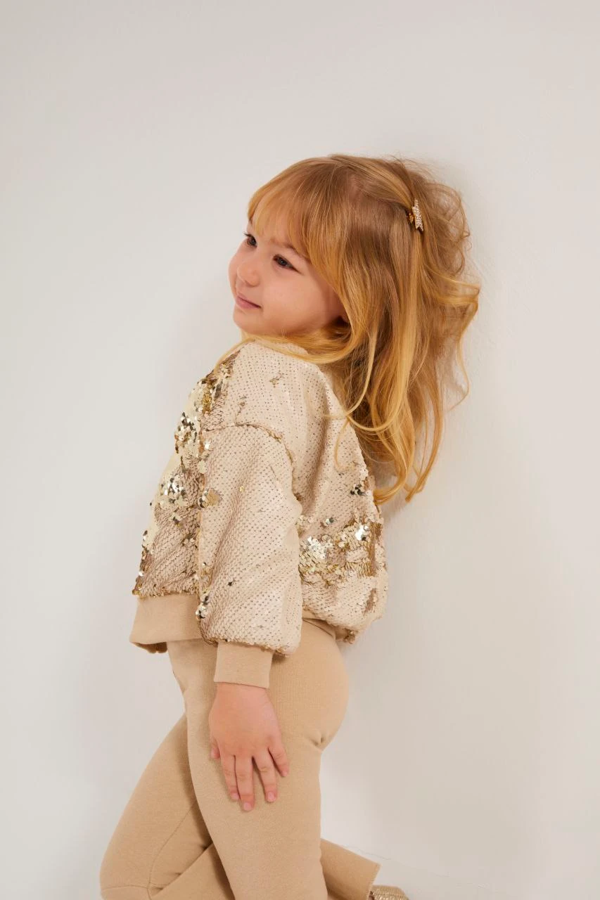 Pullu Ceket ve İspanyol Paça Tayt Takım