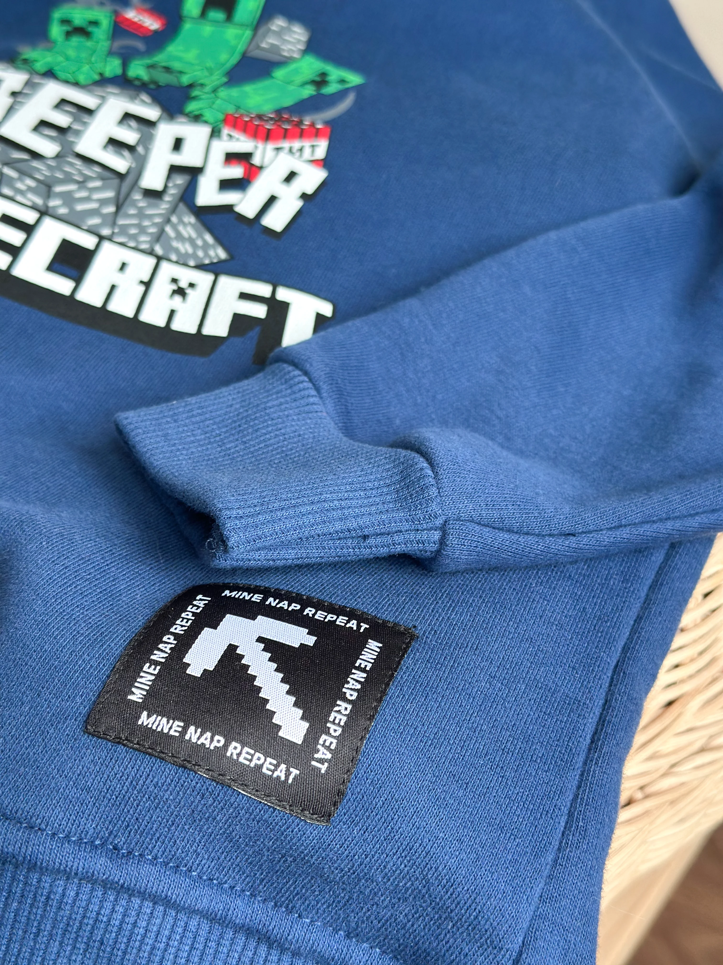 MINECRAFT Baskılı Sweatshirt (Büyük Yaş Grubu)