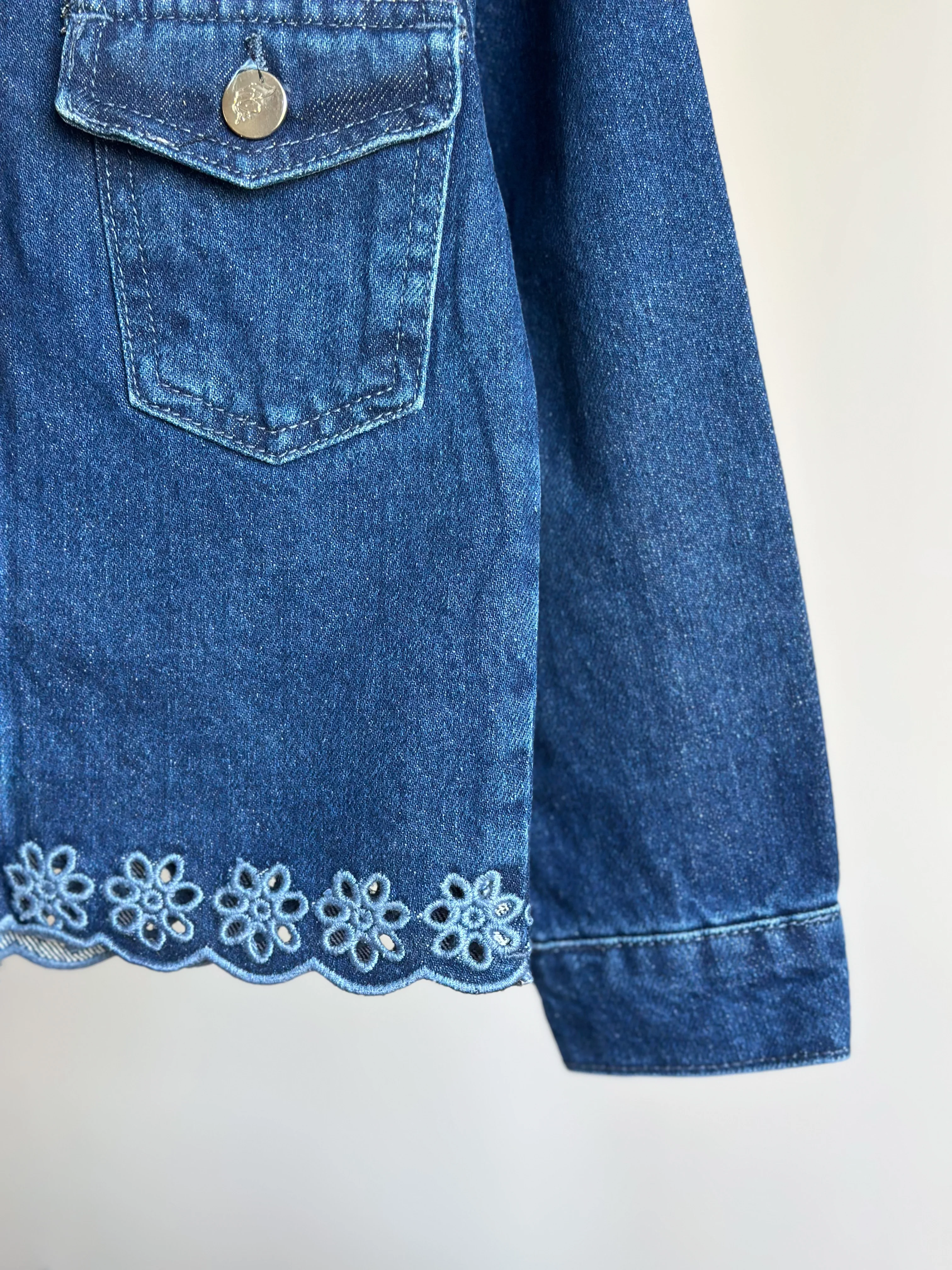 Yeni Sezon Nakış Detaytlı Kot Denim Takım