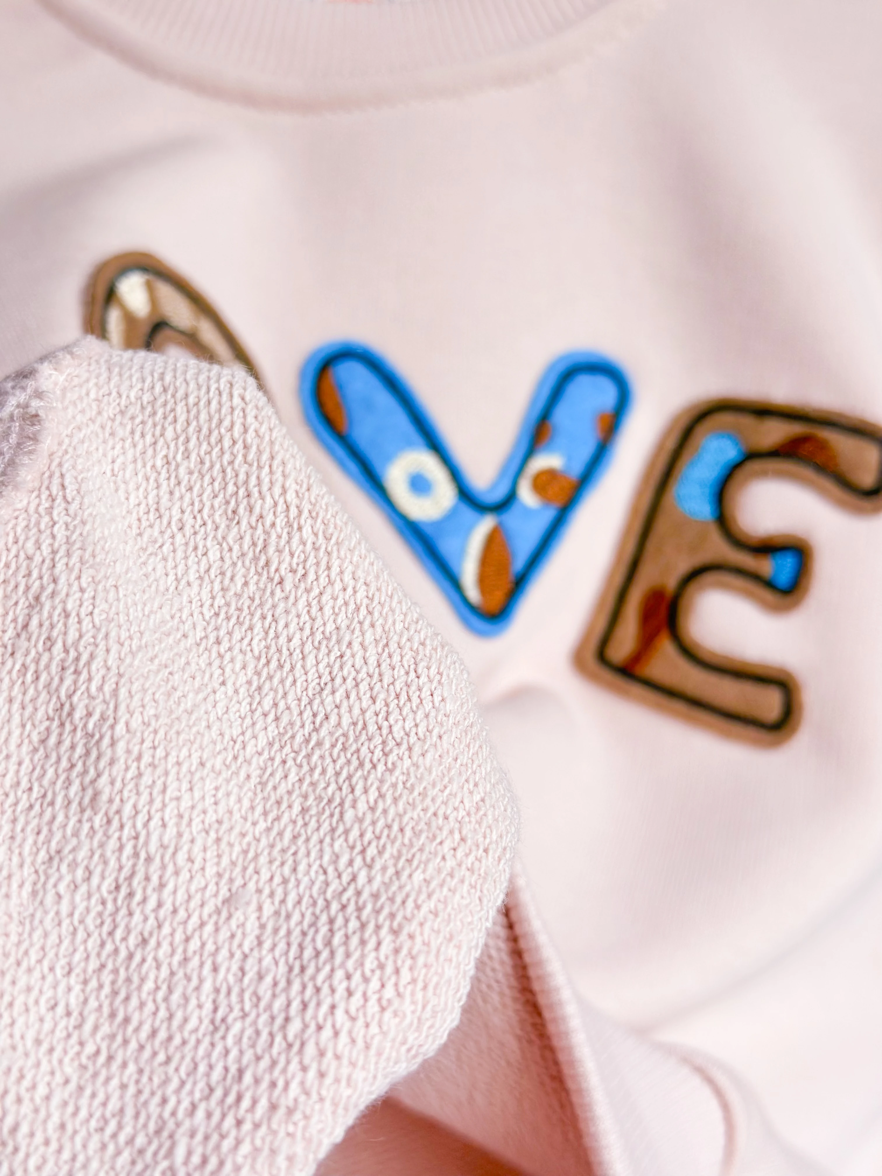 LOVE Baskılı Sweatshirt ve Tayt Takım