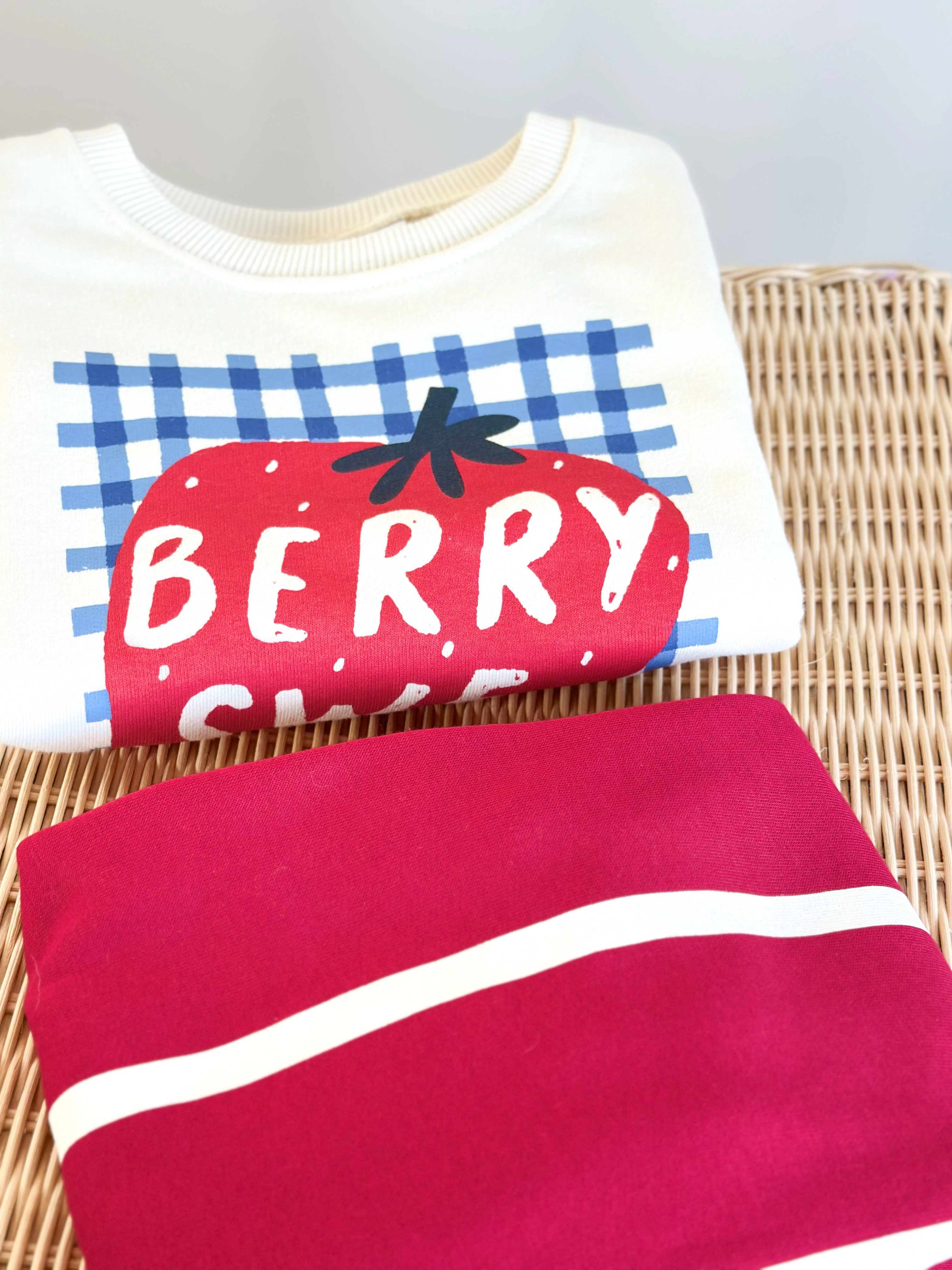 BERRY SWEET Baskılı Sweatshirt ve 3 İplik Pantolon Takım