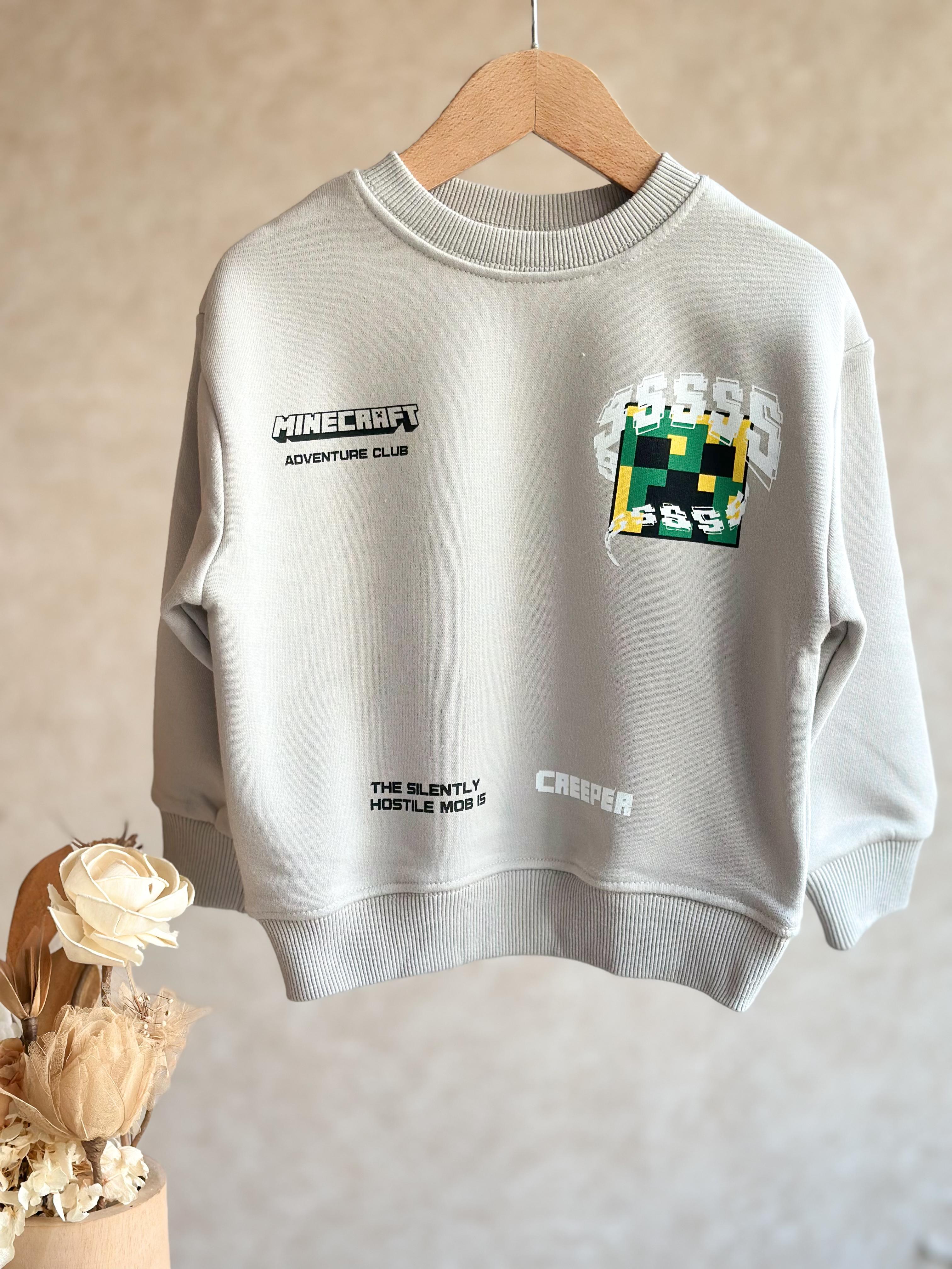Minecraft Sweatshirt (Dar kalıptır)
