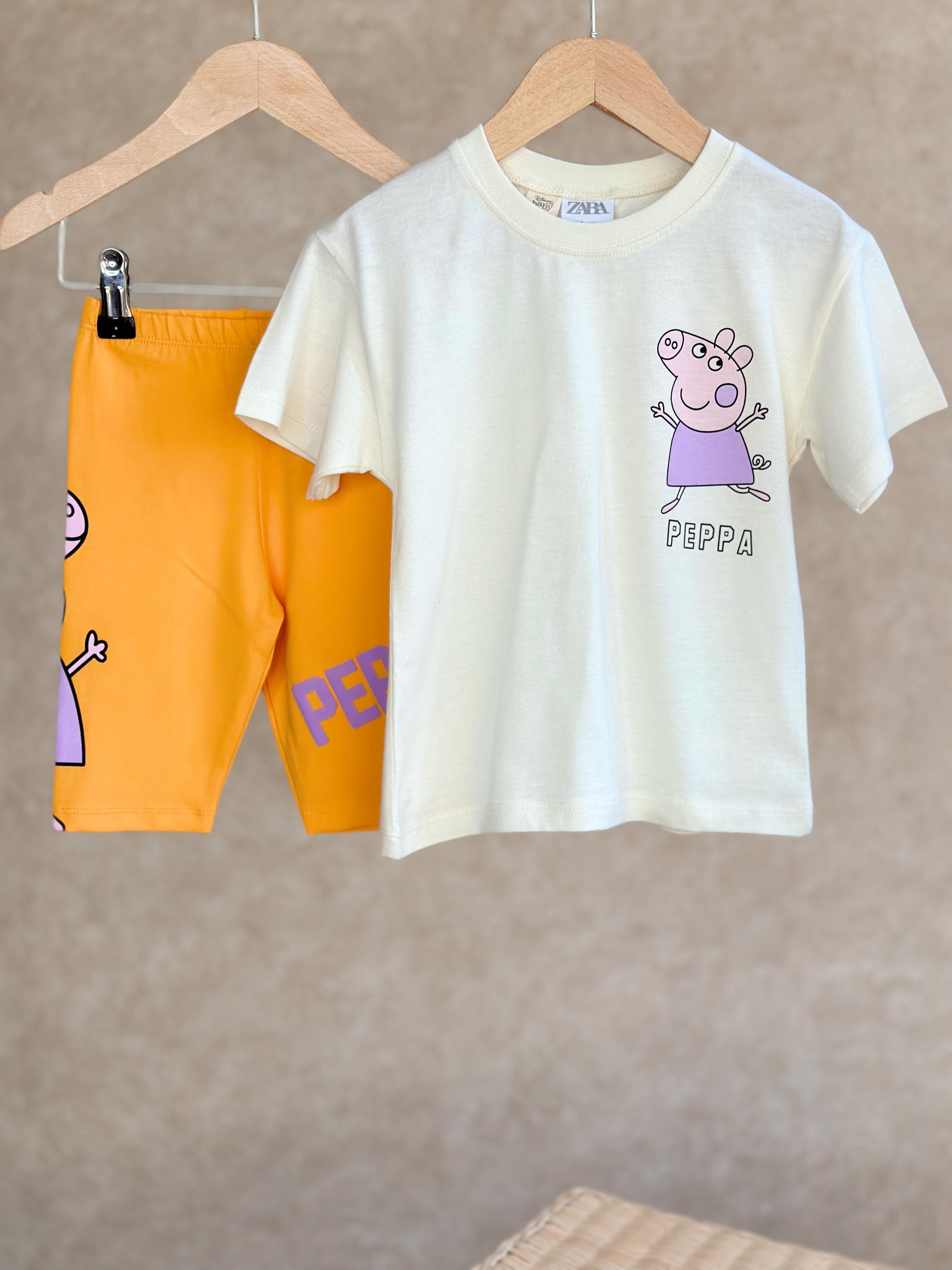 Peppa Biker Kız Çocuk Takım