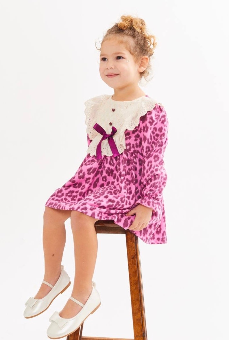 Pembe Leopar Elbise