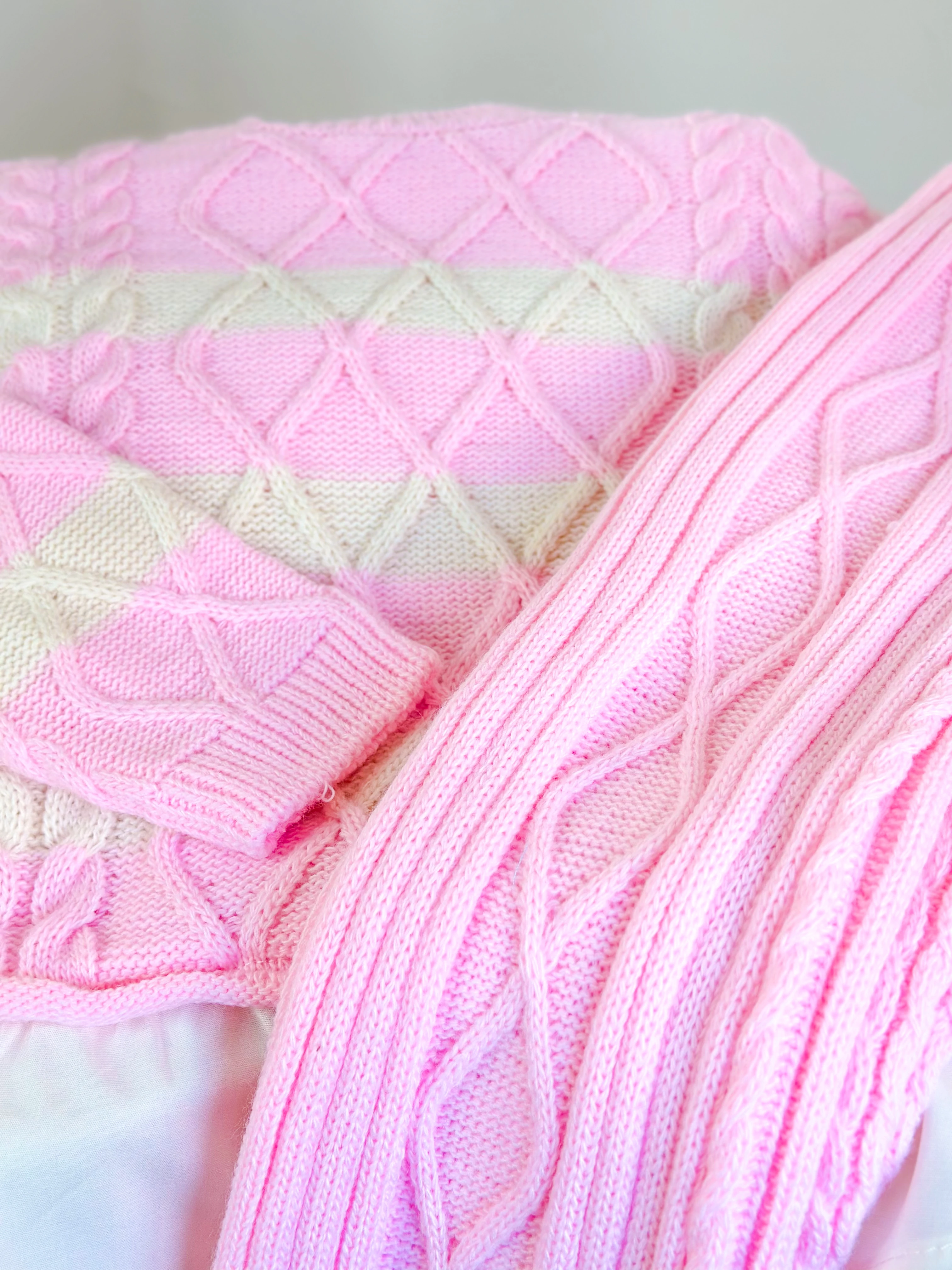 PINKY ANGEL Gömlek Detaylı Triko ve Triko Pantolon