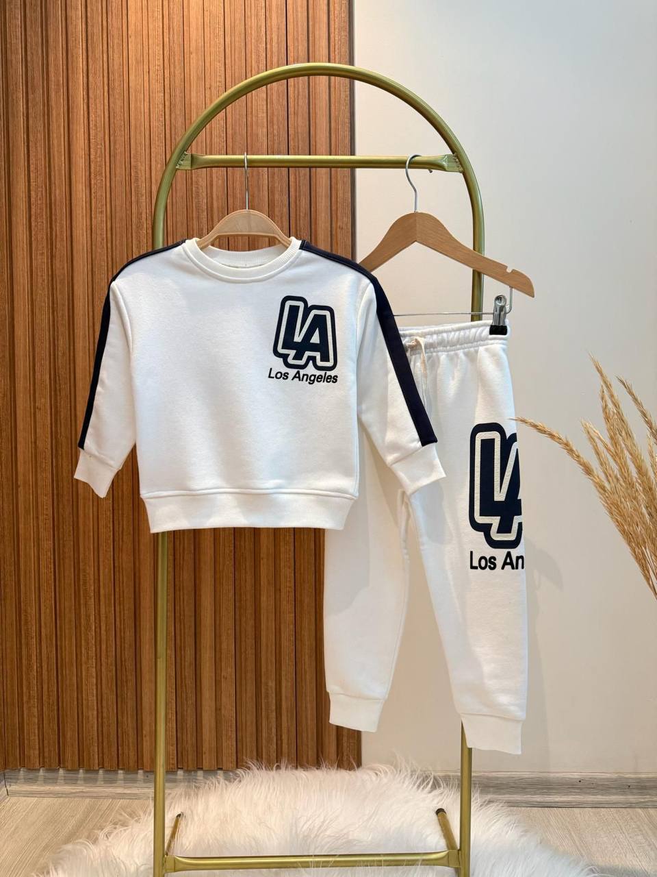 Los Angeles Baskılı Sweatshirt ve Eşofman Takım