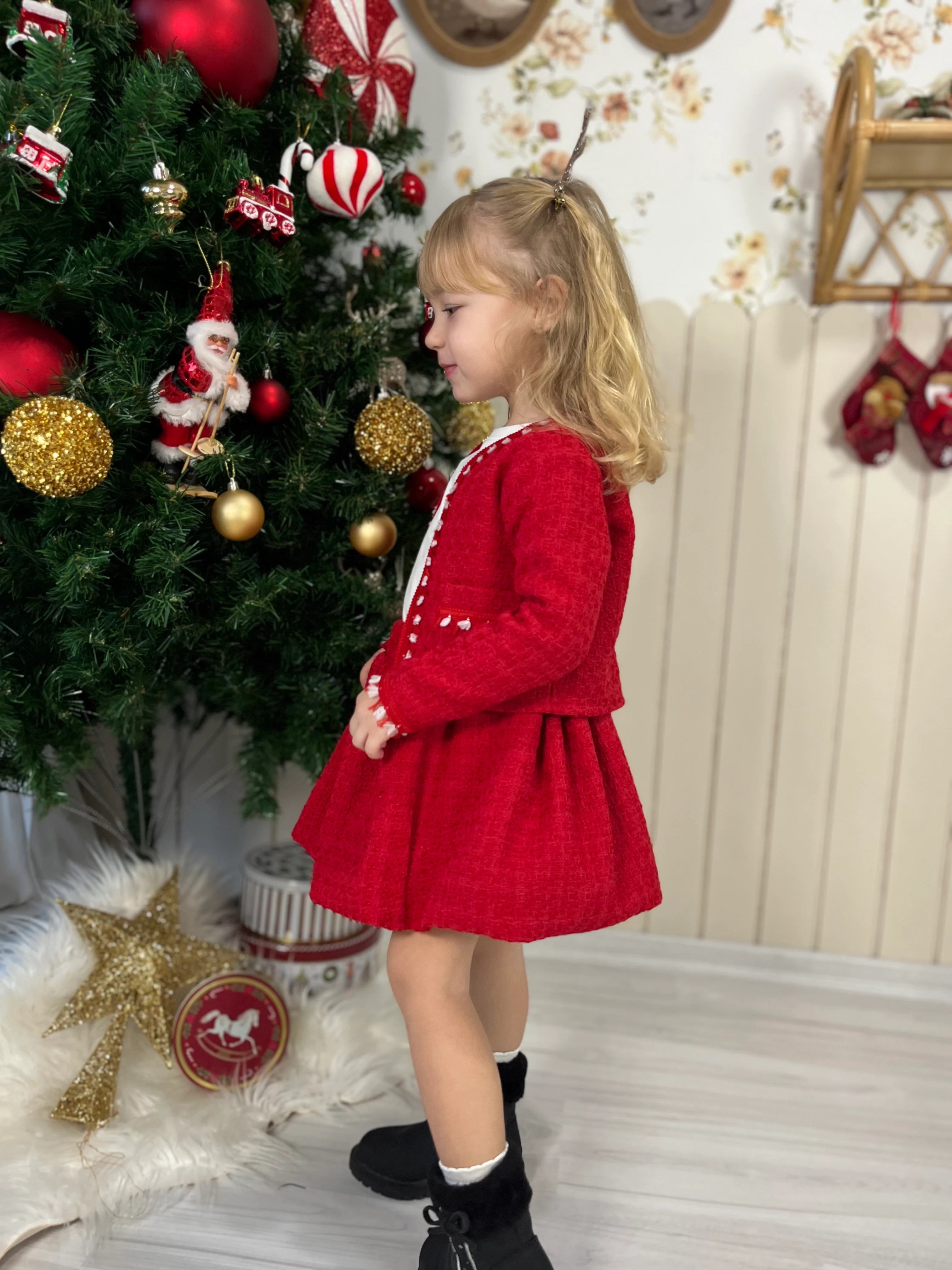 ALÇİN Kız Çocuk Ceket-Etek Takım