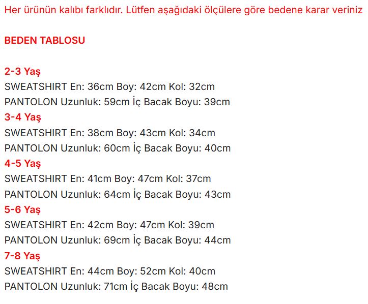 DAİSY DUCK 3D FİYONK Detaylı Sweatshirt ve Dokuma Pantolon Takım