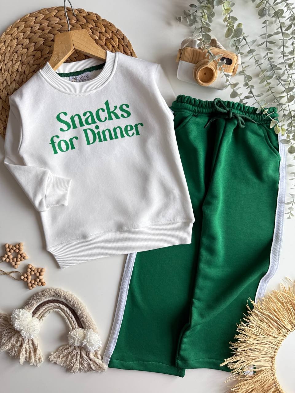 SNACKS FOR DINNER Unisex Overisize Takım