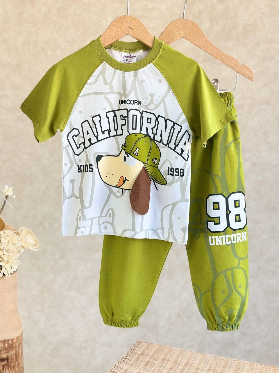 CALIFORNIA KIDS 3 Boyutlu T-Shirt ve Eşofman Altı Takım