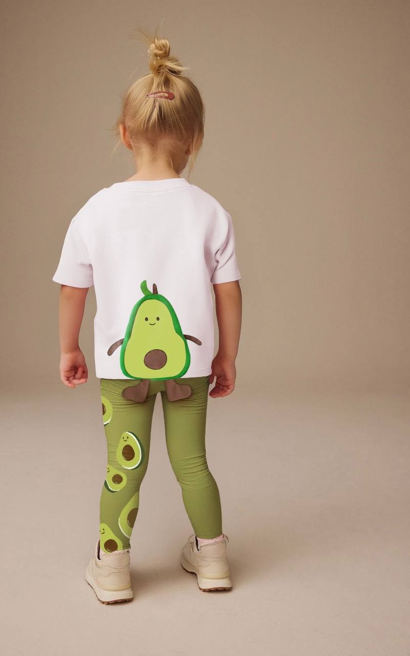 AVOCADO Baby 3 Boyutlu T-Shirt ve Tayt akım