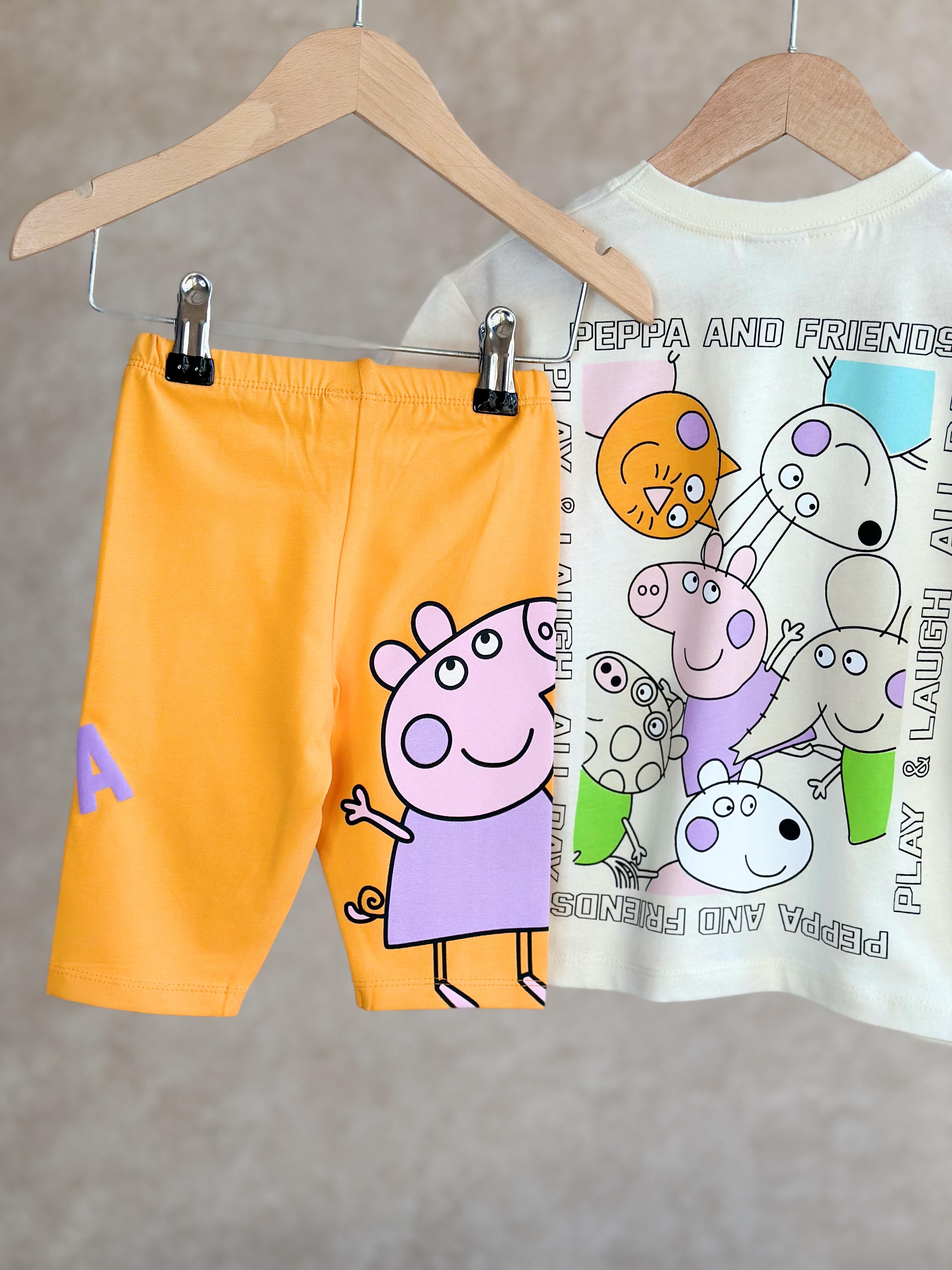 Peppa Biker Kız Çocuk Takım