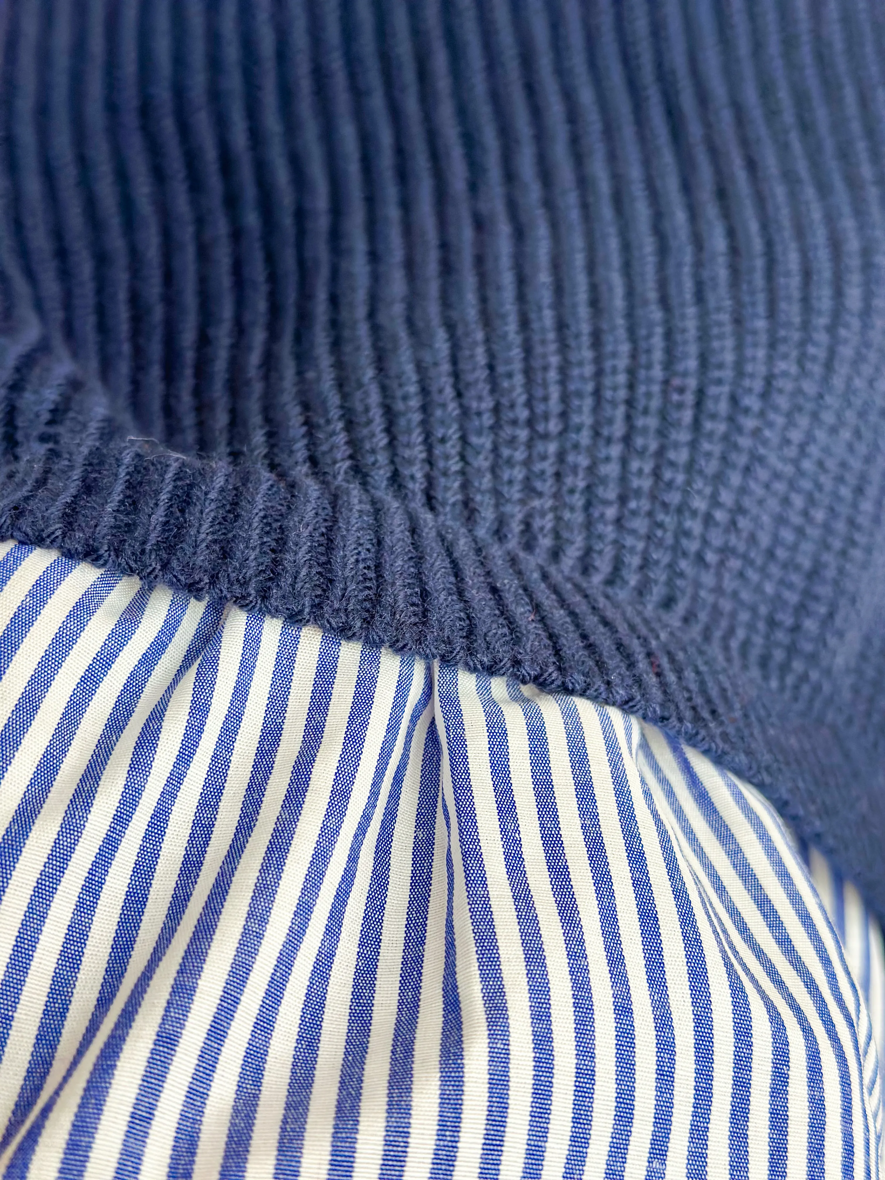 Gömlek Detaylı Triko ve İspanyol Paça Tayt Takım