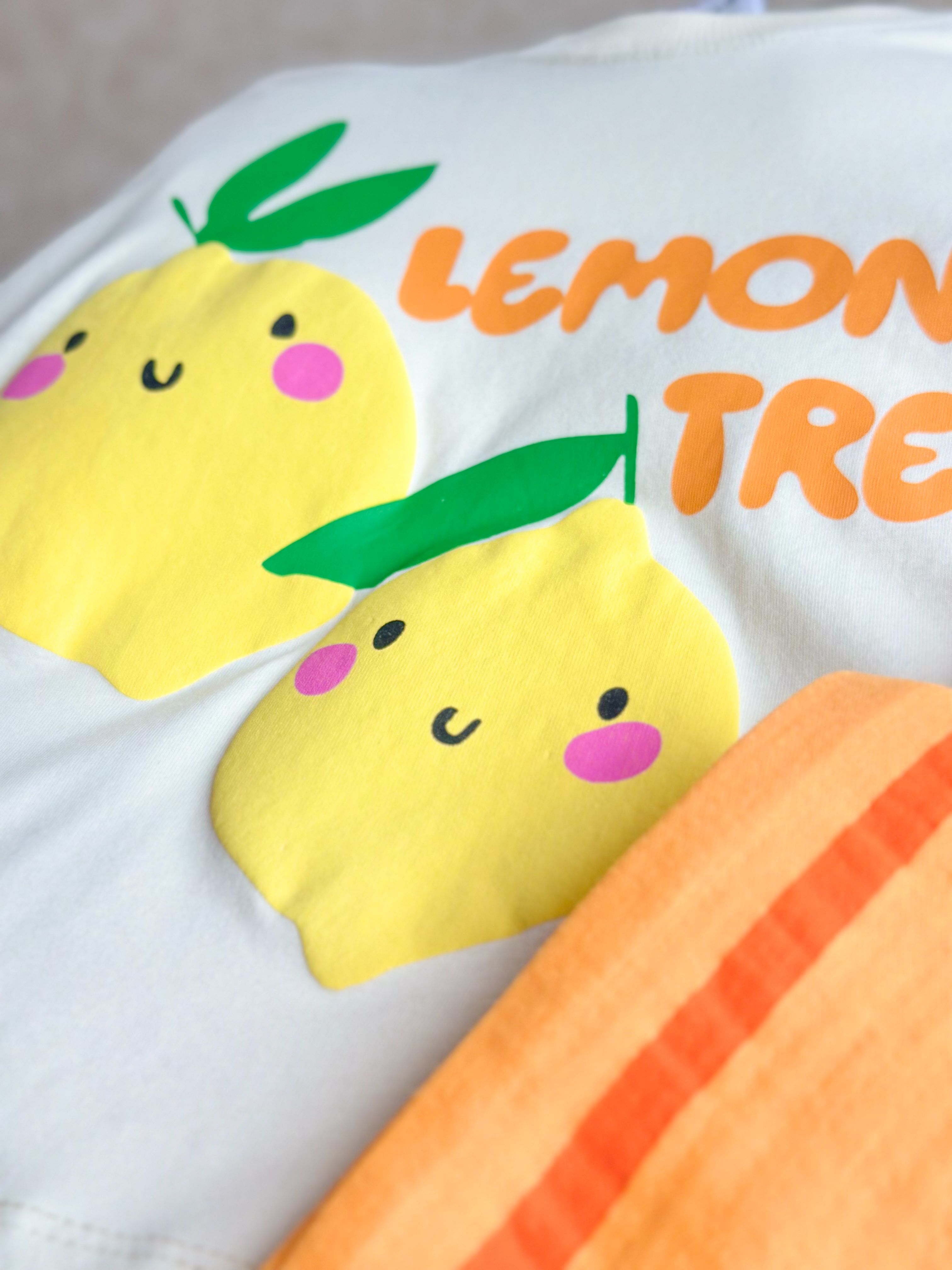 LEMON TREE Kabartma Bakılı T-Shirt ve Müslin Pantolon Takım