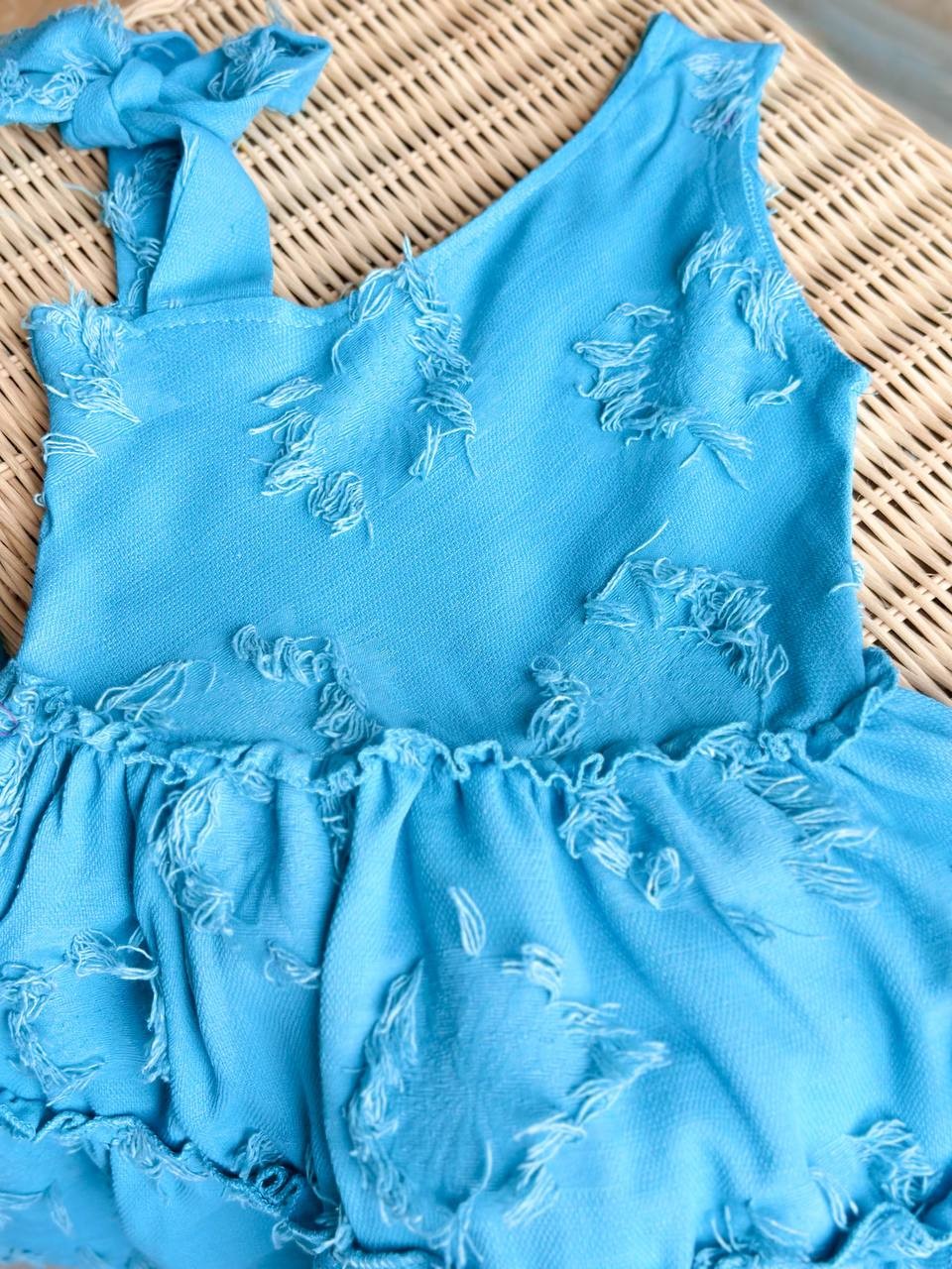 BLUE CUTE GIRL Omuz Detaylı Elbise