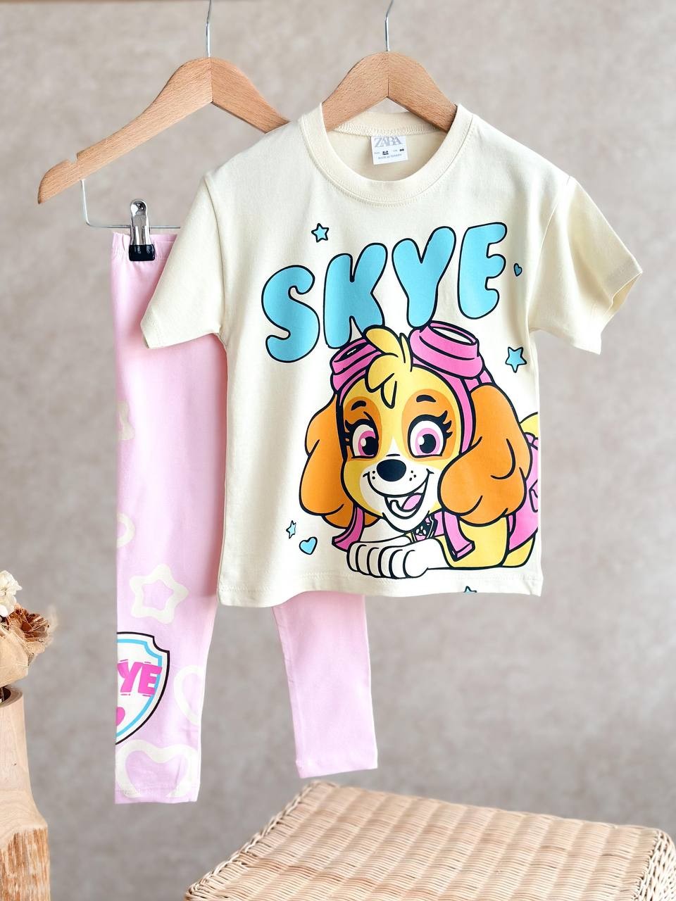 SKYE T-Shirt ve Tayt Takım-Pembe