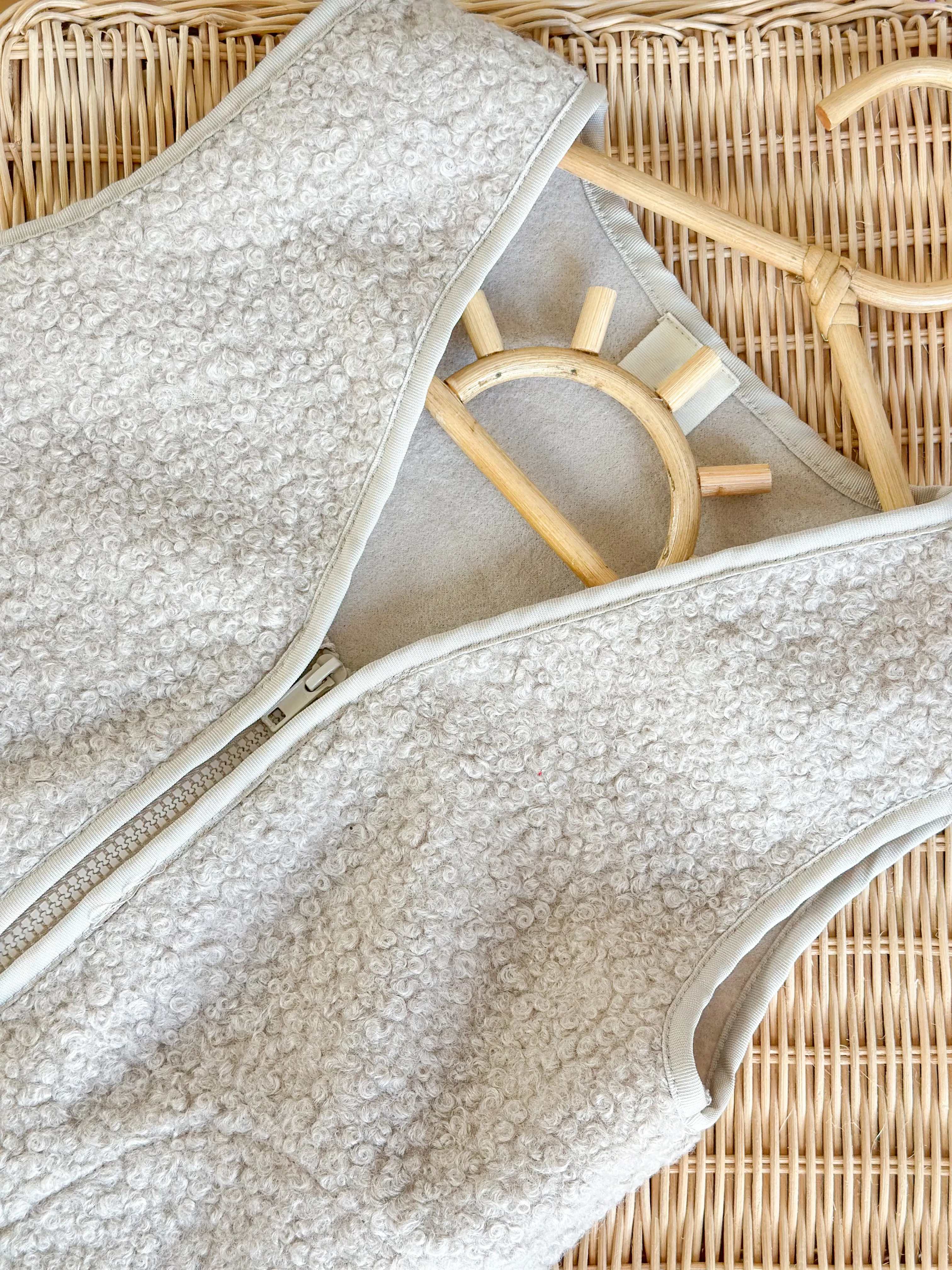 HOGGET Yumuşak Dokulu Yelek-Bej