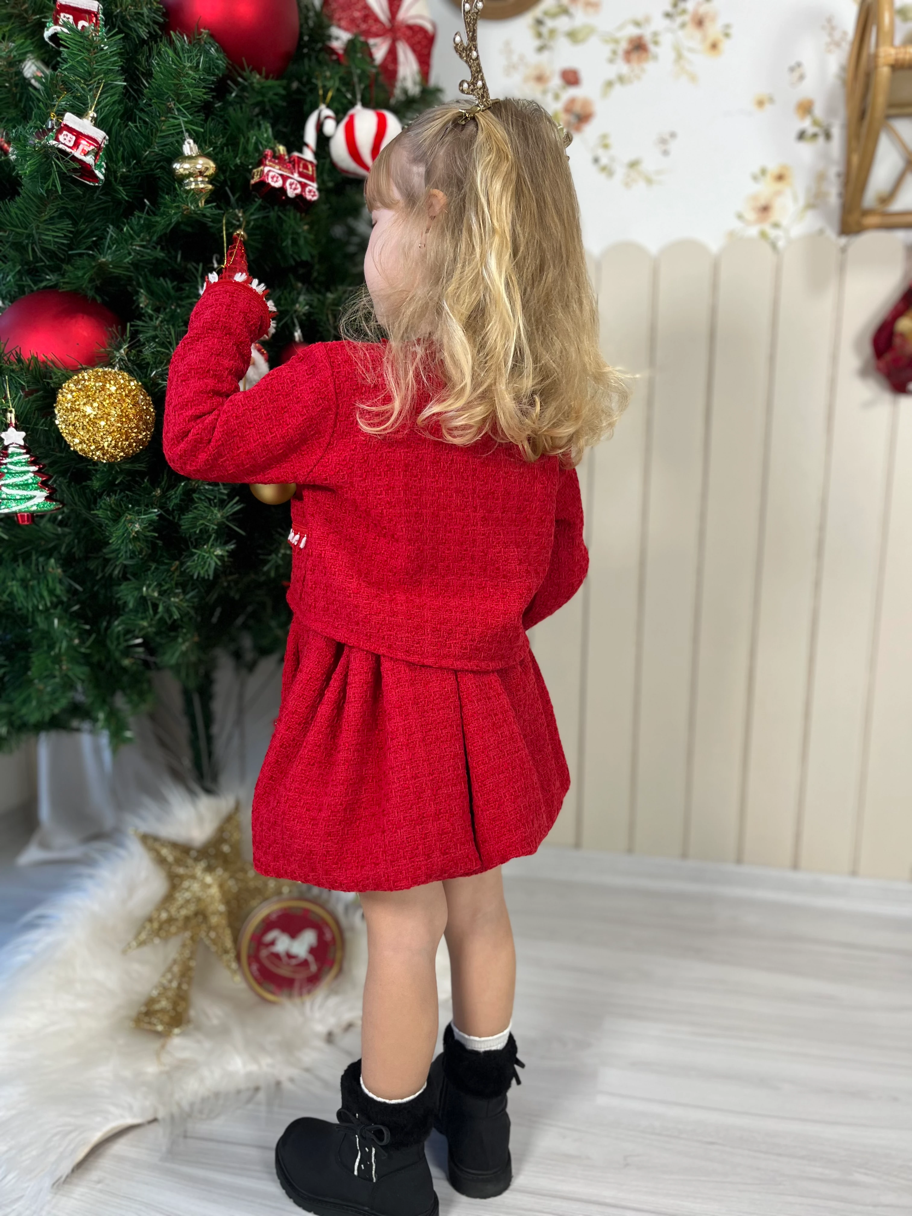 ALÇİN Kız Çocuk Ceket-Etek Takım