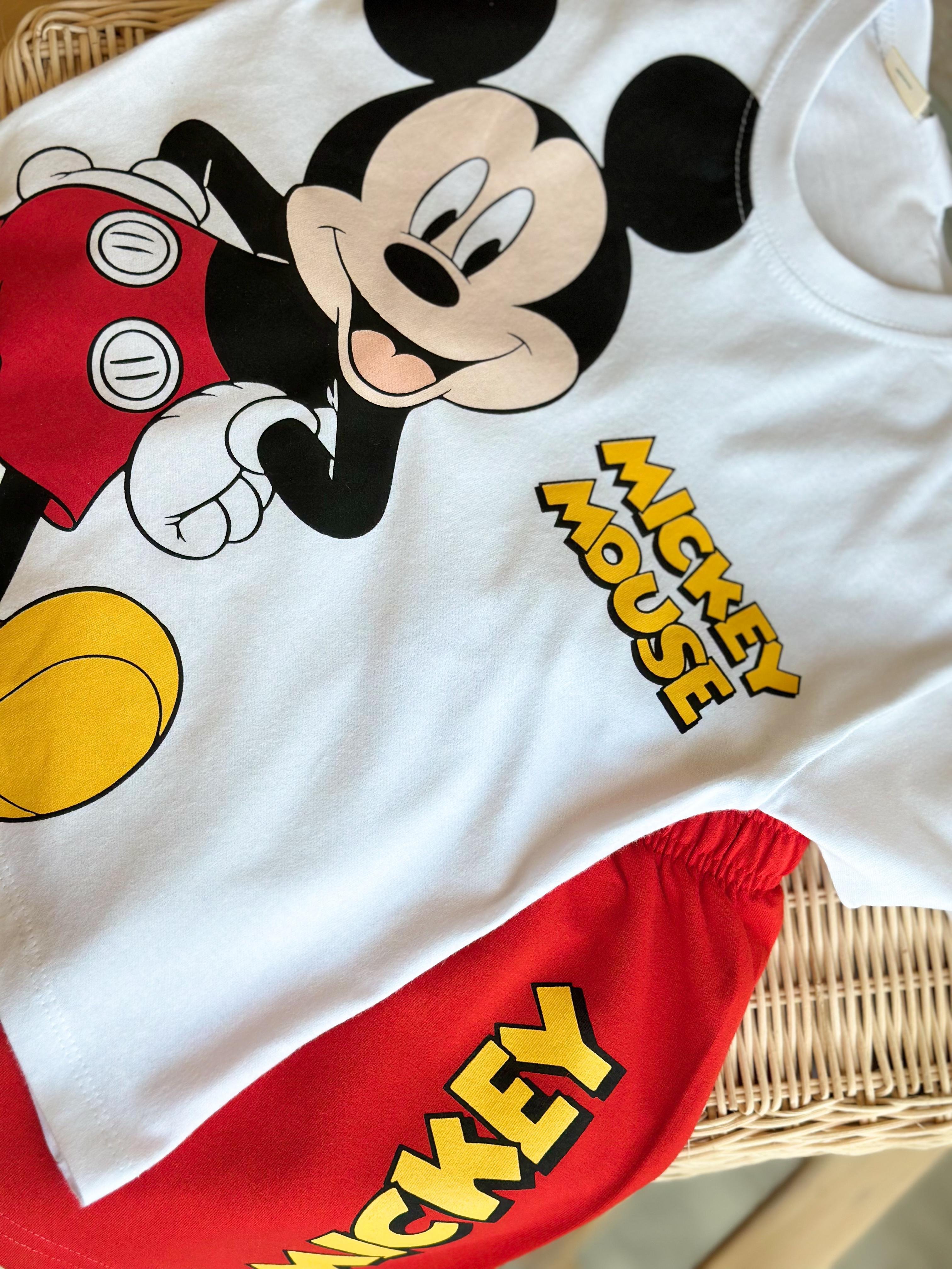 MICKEY MOUSE Kırmızı Şort Takım