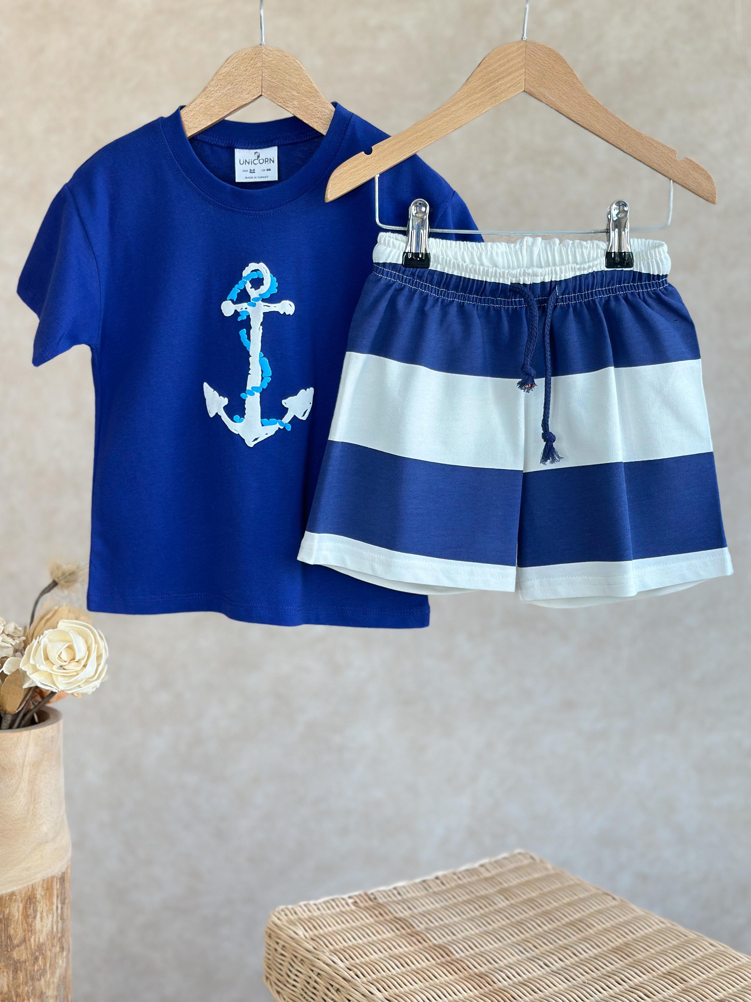 NAVY BOY Erkek Çocuk T-Shirt ve Şort Takım