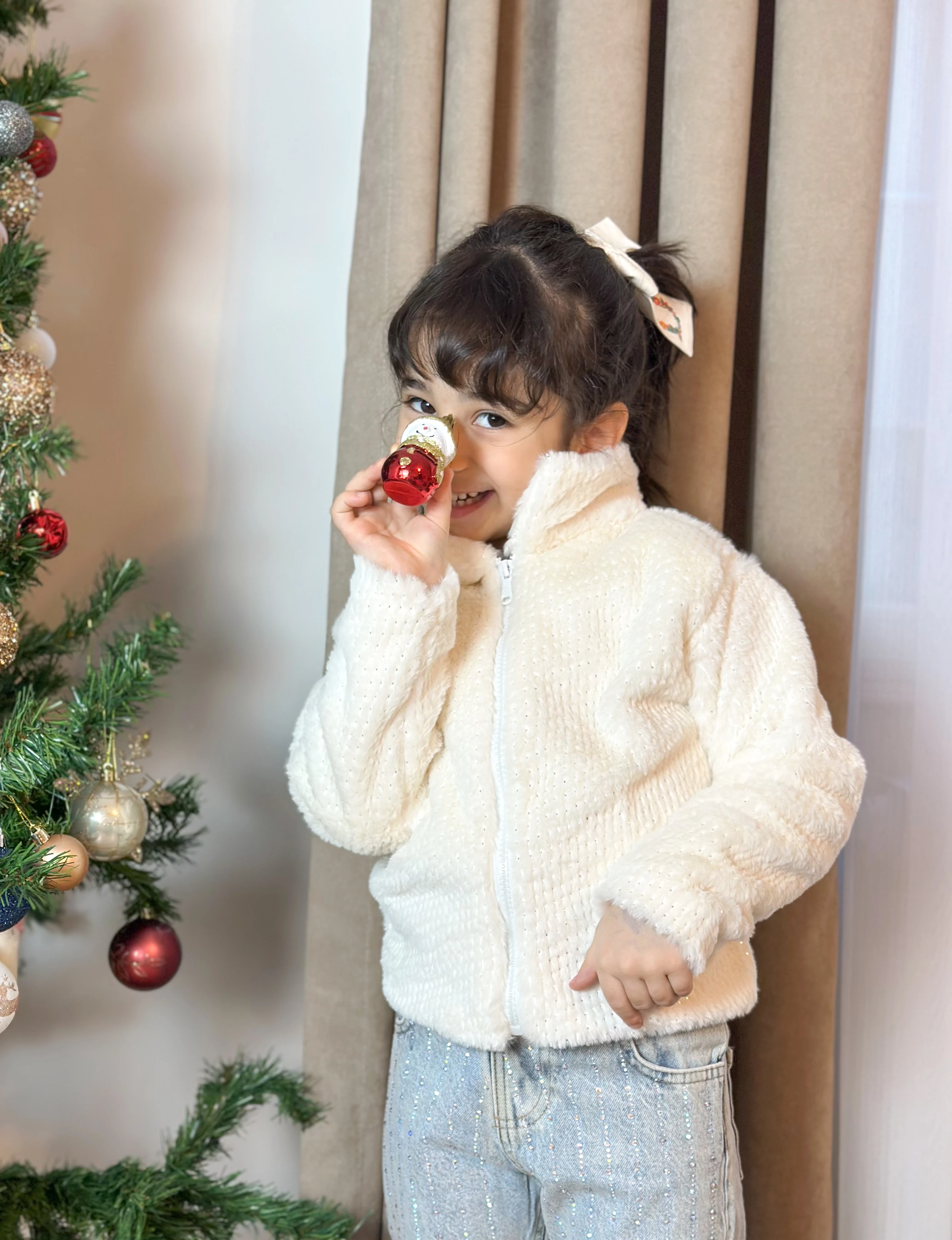 Sim Baskılı Peluş Ceket