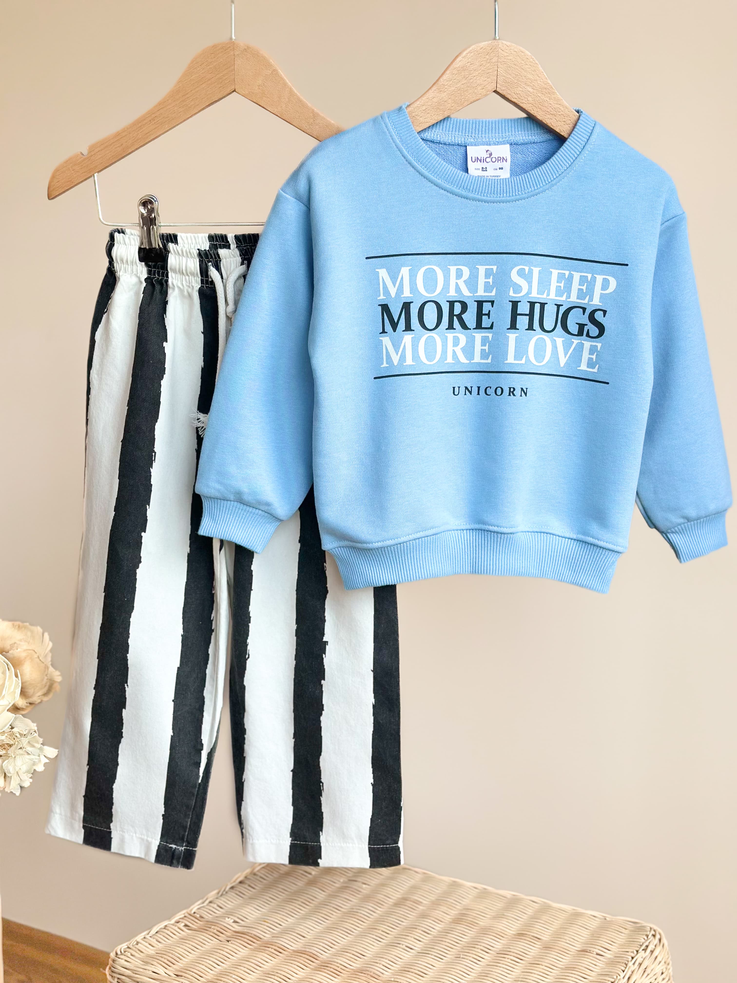 MORE SLEEP Sweatshirt ve Dokuma Pantolon Erkek Çocuk Takım