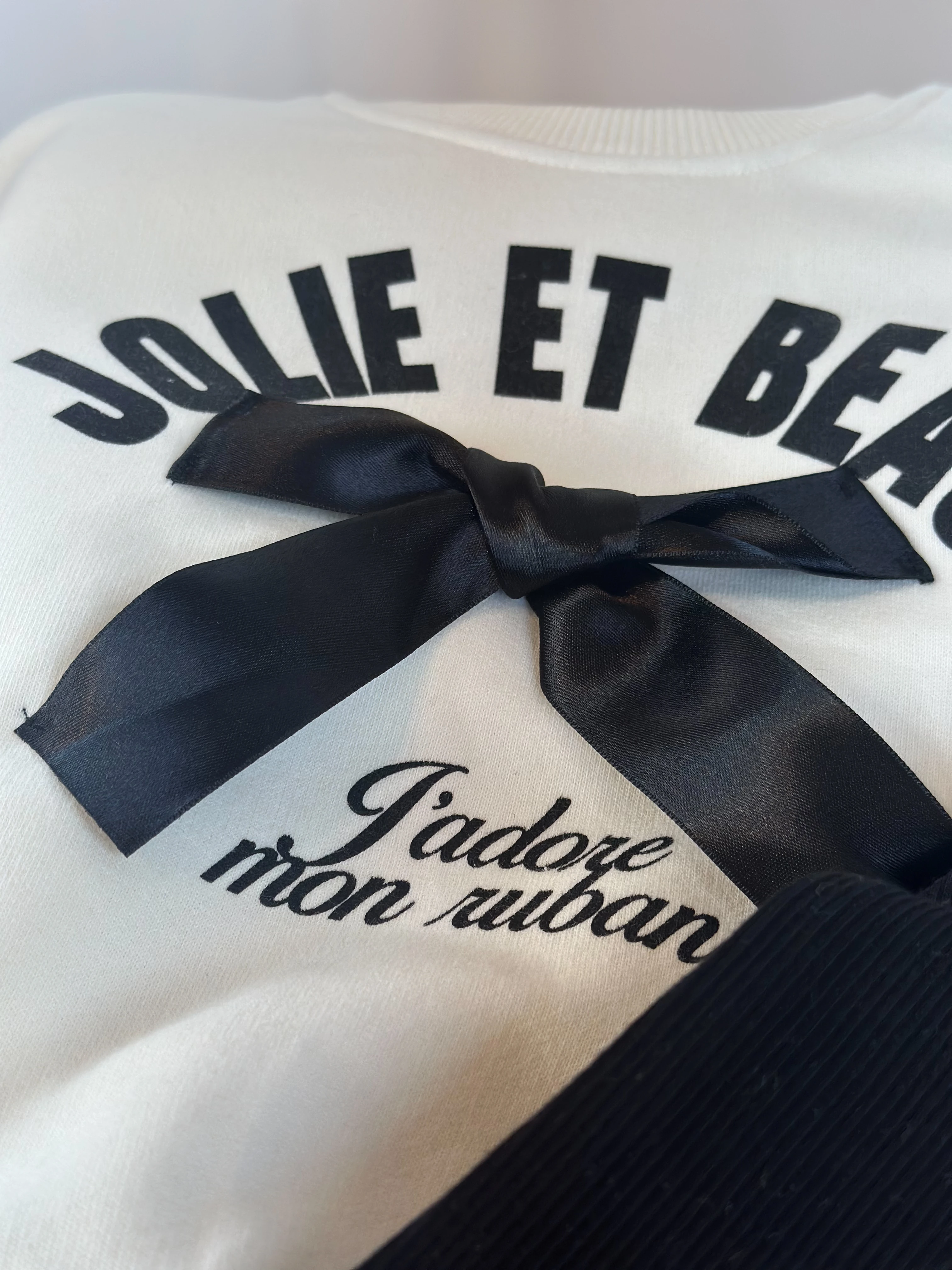 JOLIE Fiyonk Detaylı Sweatshirt ve İspanyol Paça Tayt Takım