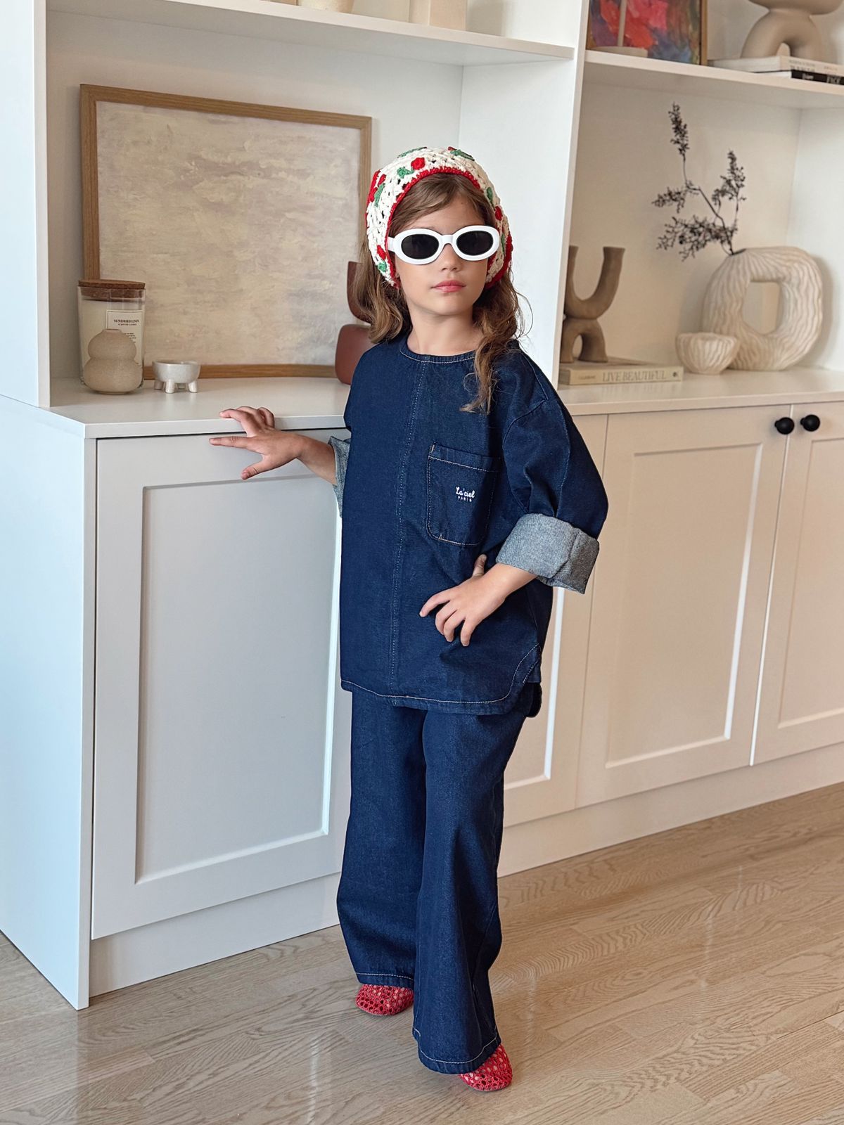 La'ciel Kız Çocuk Denim Takım