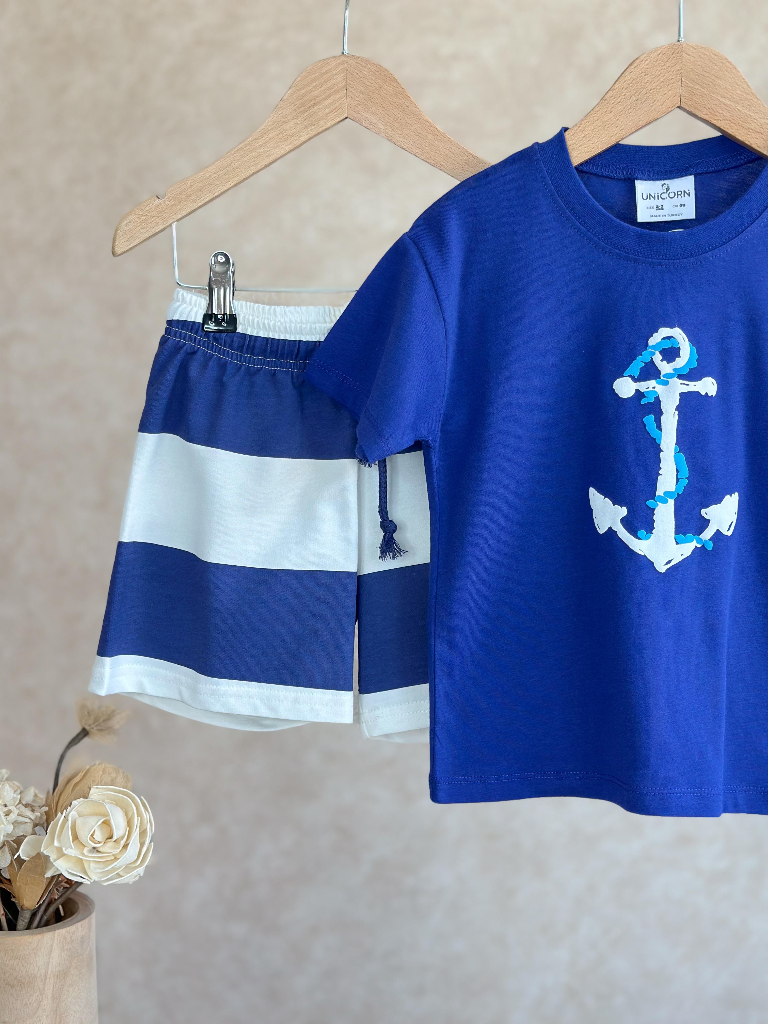 NAVY BOY Erkek Çocuk T-Shirt ve Şort Takım