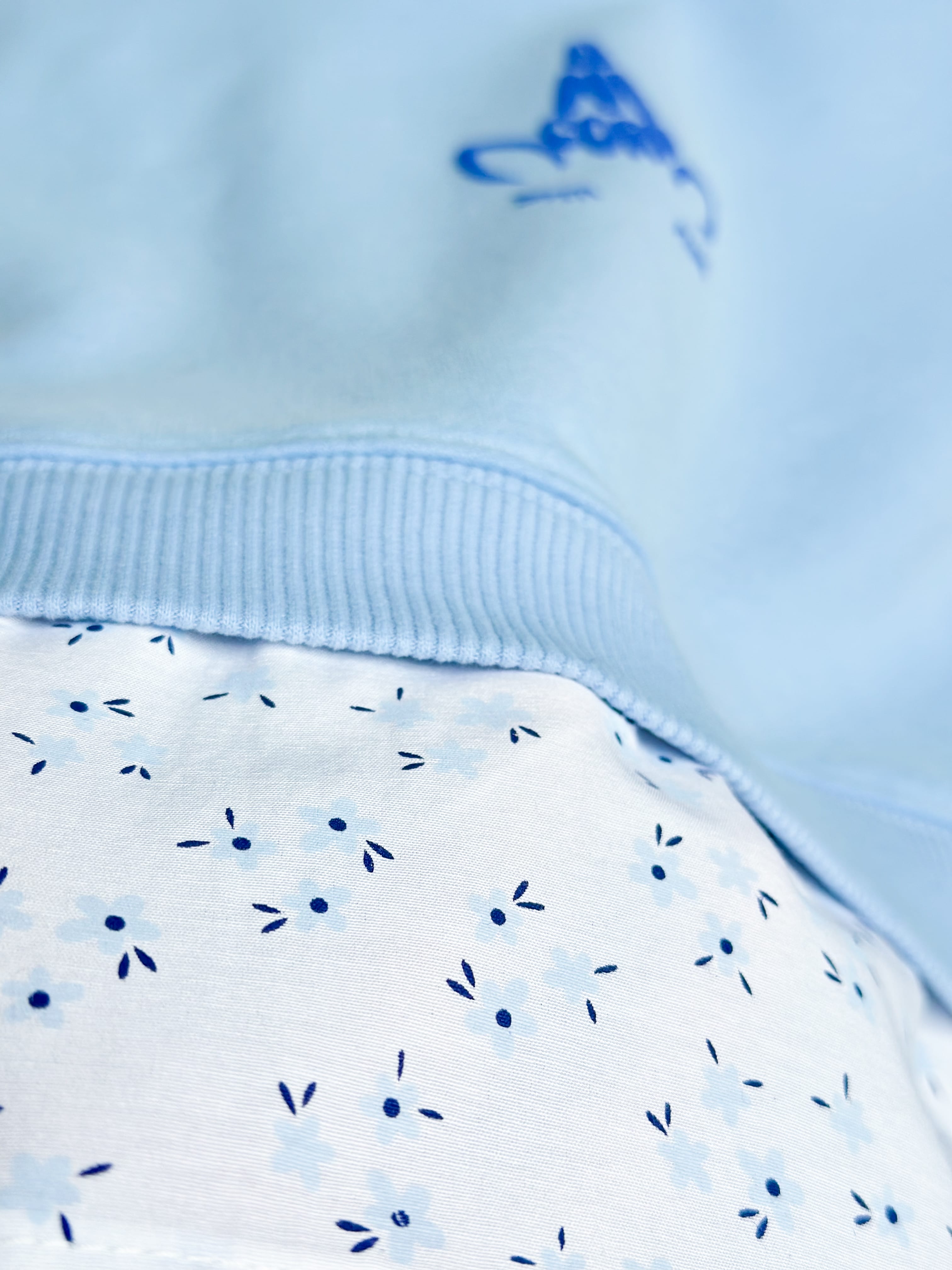 BABYBLUE FLOWER Gömlek Detaylı Sweatshirt ve İspanyol Paça Tayt Takım