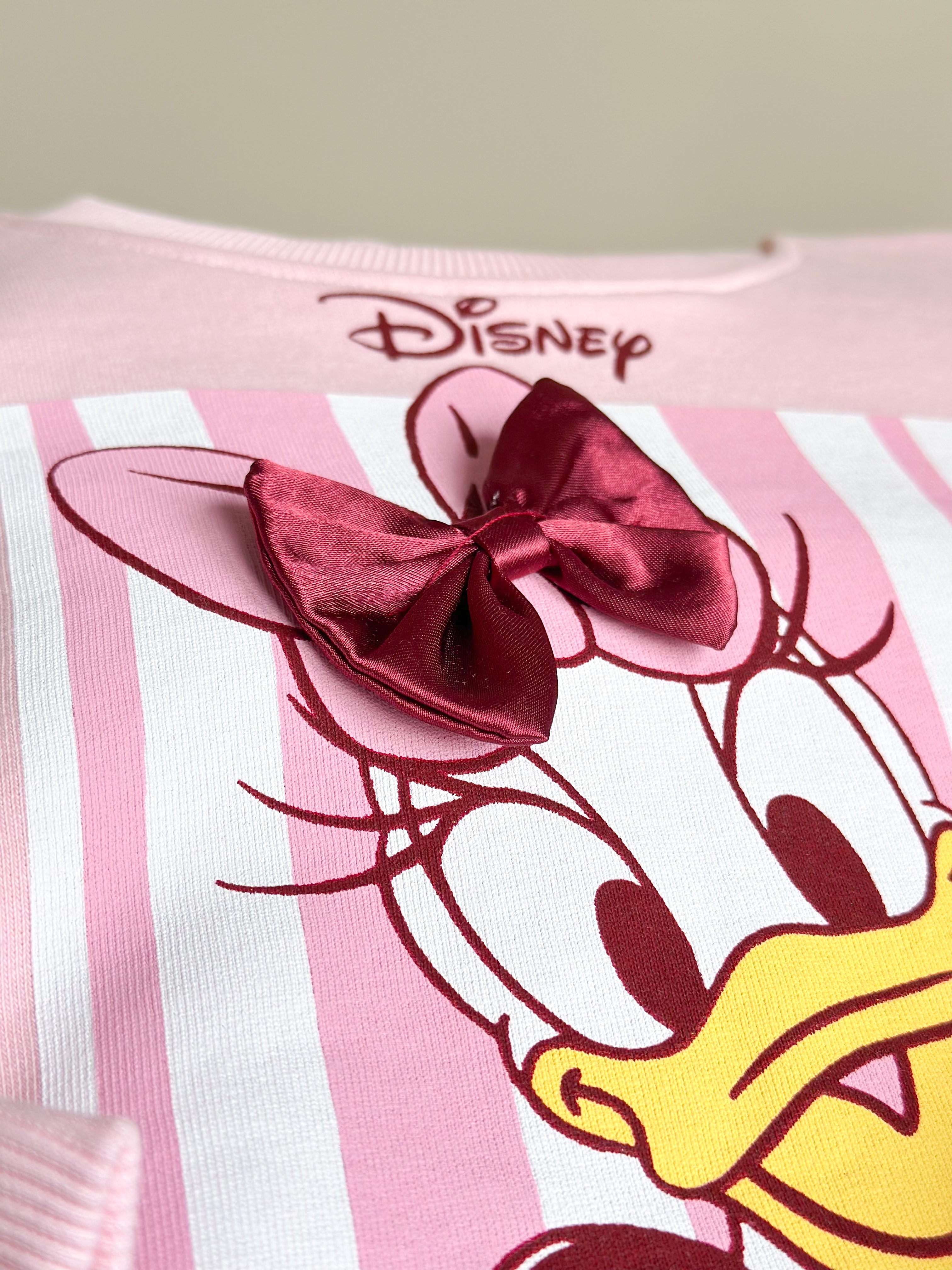 DAİSY DUCK 3D FİYONK Detaylı Sweatshirt ve Dokuma Pantolon Takım