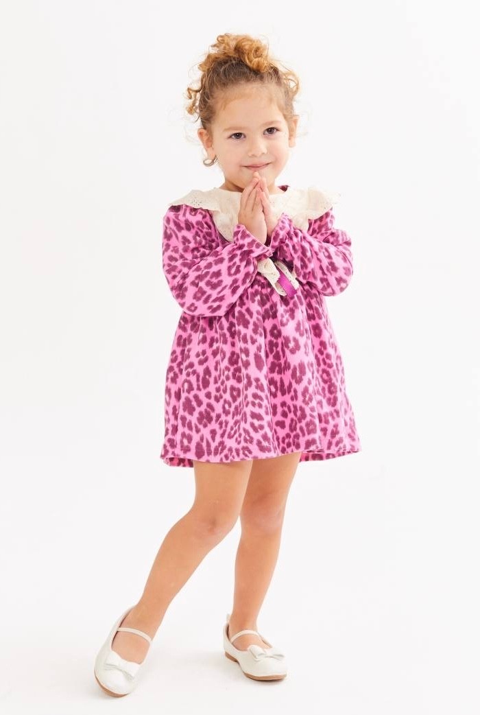 Pembe Leopar Elbise