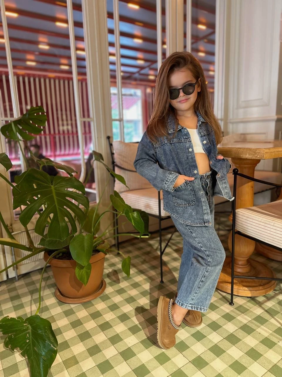 Denim Ceket ve Pantolon Takım