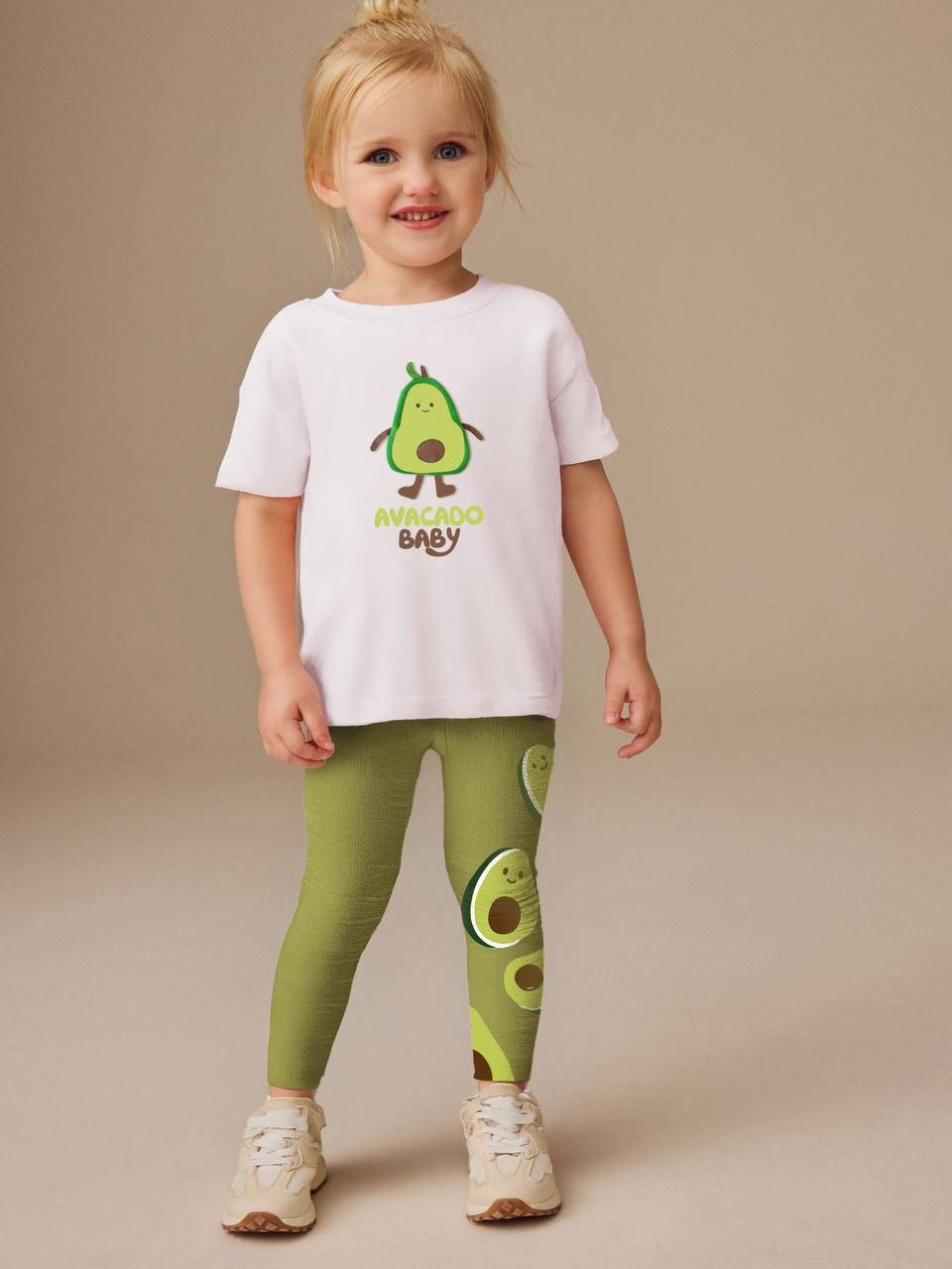 AVOCADO Baby 3 Boyutlu T-Shirt ve Tayt akım