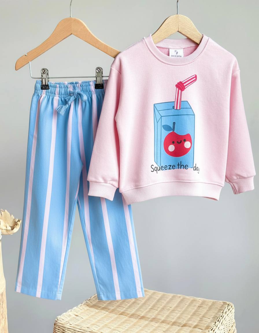 FRUIT JUICE Sweatshirt ve Dokuma Pantolon Takım