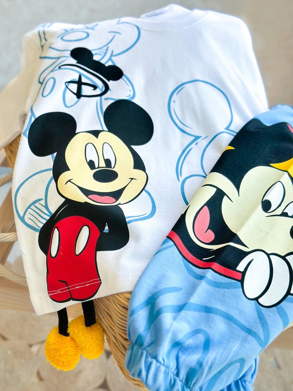 Sallanan Ayak Mickey Erkek Çocuk T-Shirt ve Eşofman Takım
